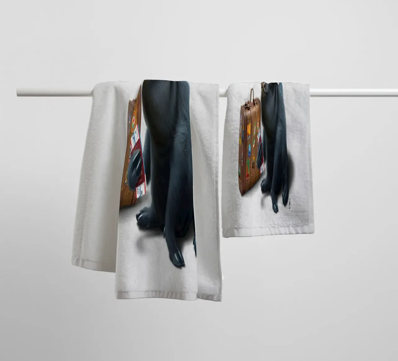 Might (Wordless) asciugamano da bagno da Rob Art | Illustration