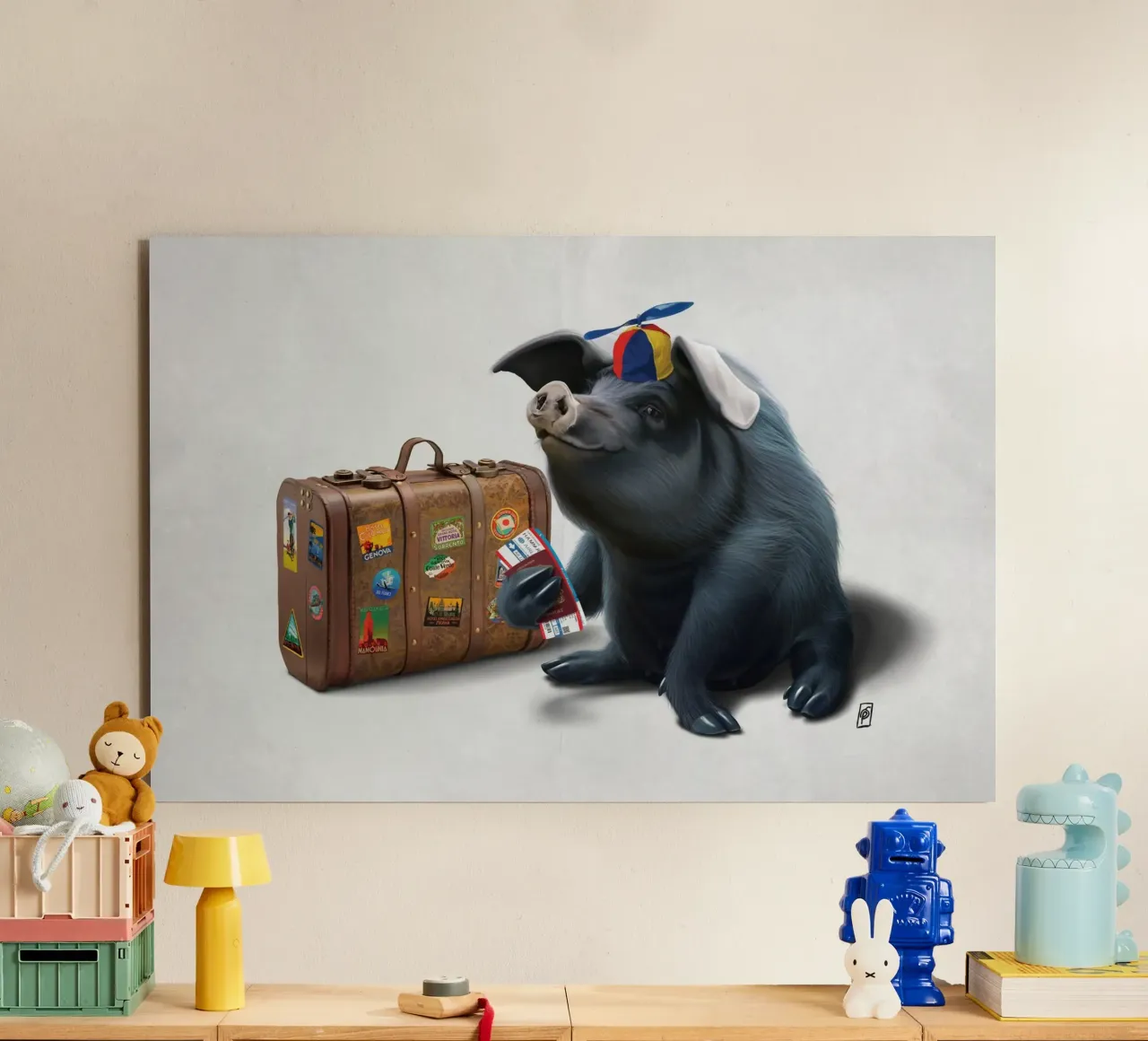 Might (Wordless) alluminio dibond da Rob Art | Illustration