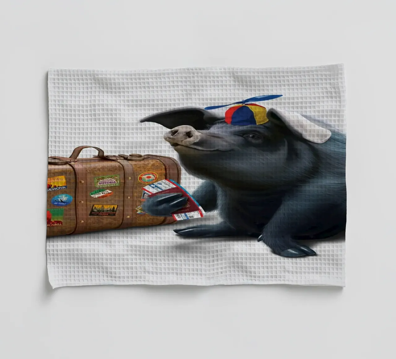 Might (Wordless) canovaccio da cucina da Rob Art | Illustration