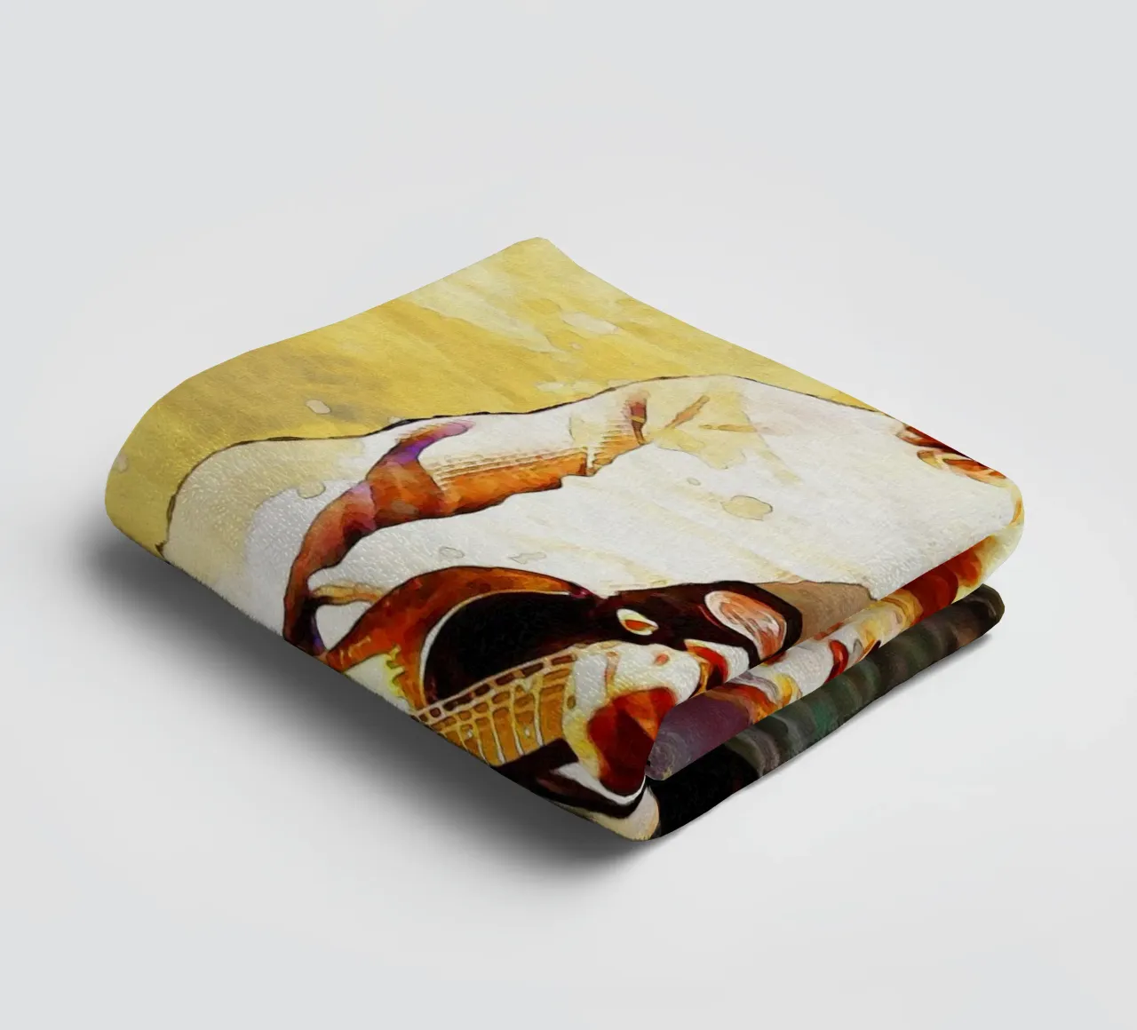 Smudge of John Frusciante towel by Gunawan Rb