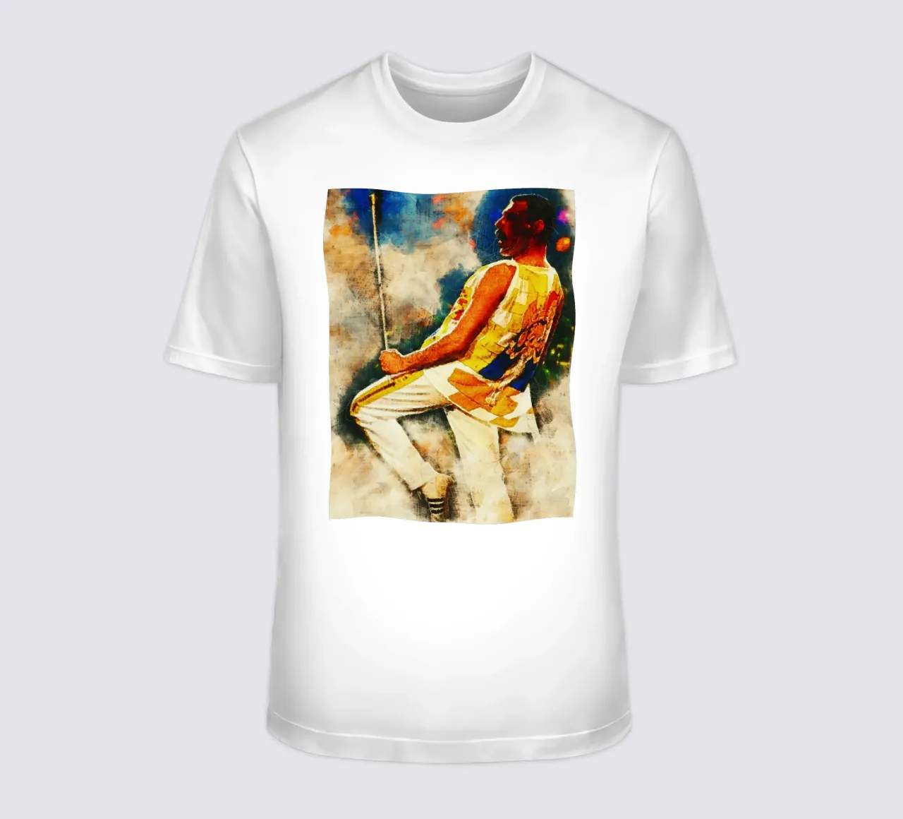Smudge of Portrait Freddie Mercury en directo camiseta de Gunawan Rb