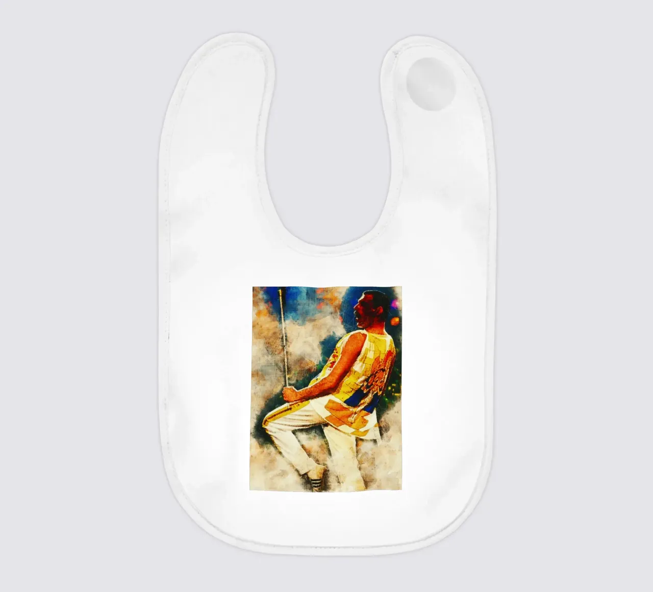 Smudge of Portrait Freddie Mercury Live Babylätzchen von Gunawan Rb