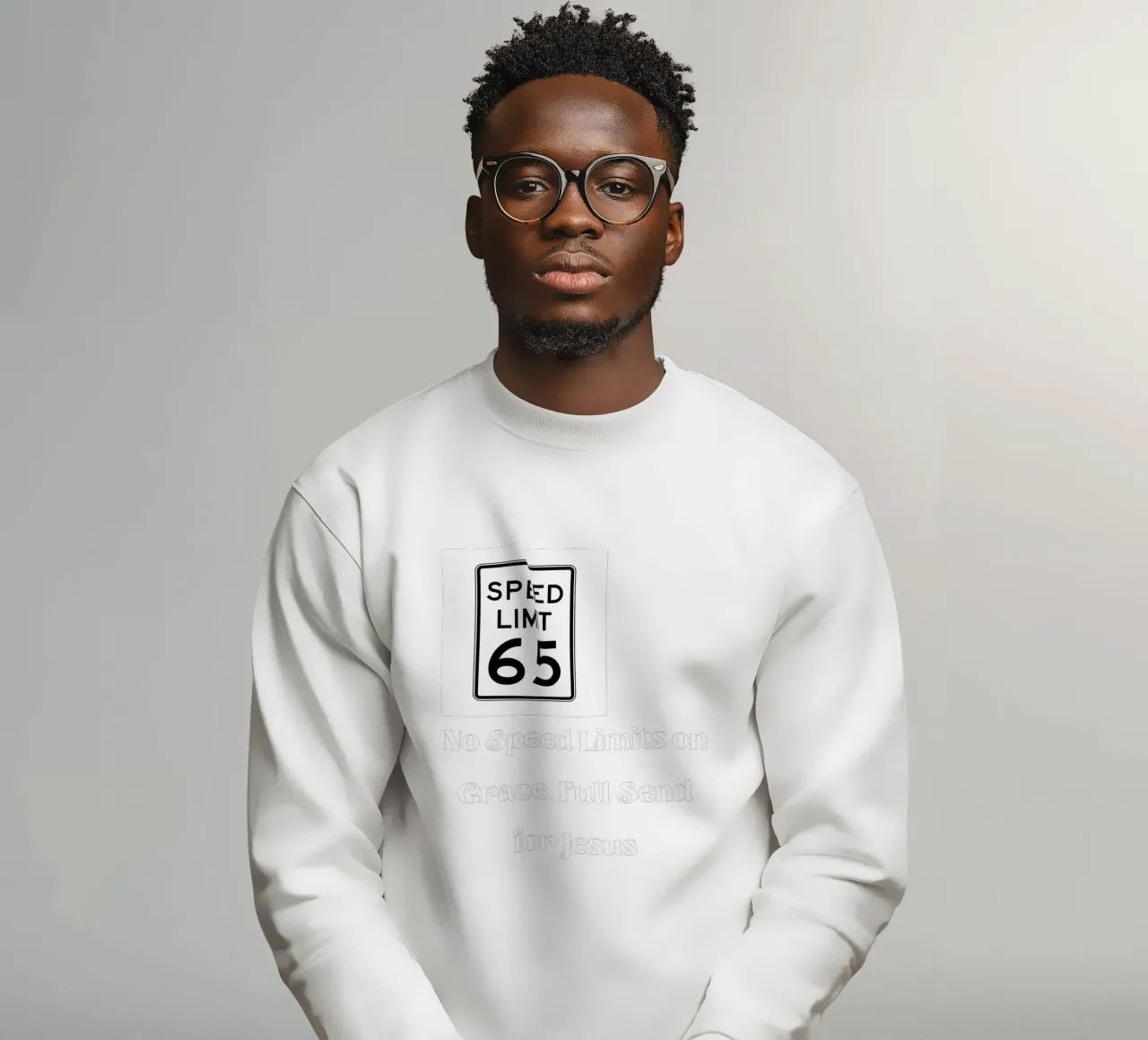 No speed limits on grace Tee, abbigliamento di fede cristiana Unisex felpa da Lionandlamb