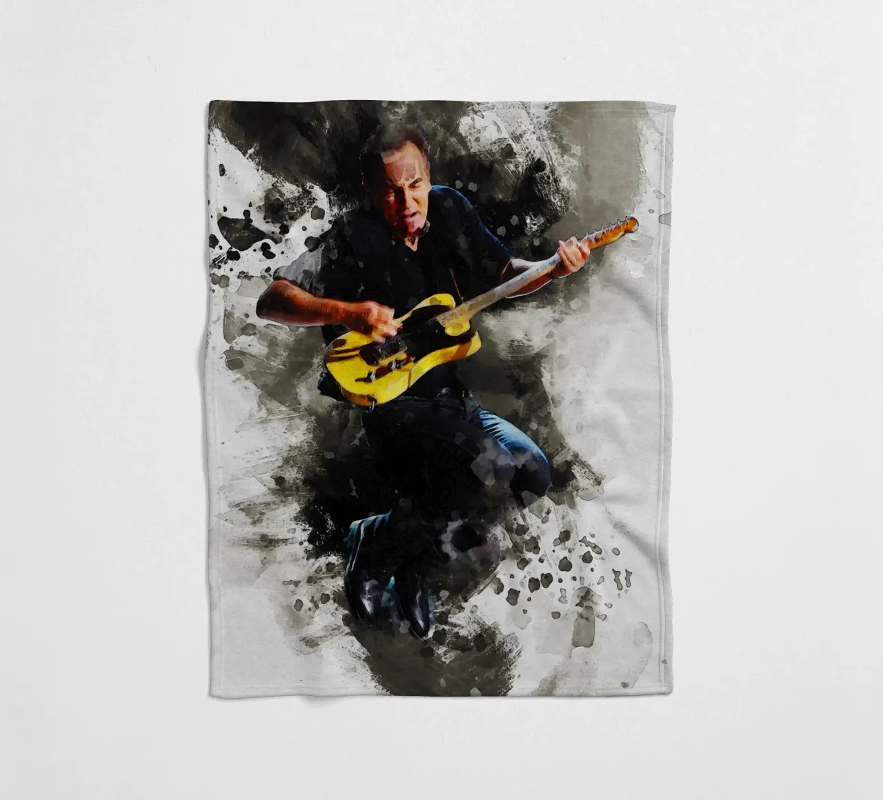 Sbaffo di Bruce Springsteen saltare in concerto coperta in pile da Gunawan Rb