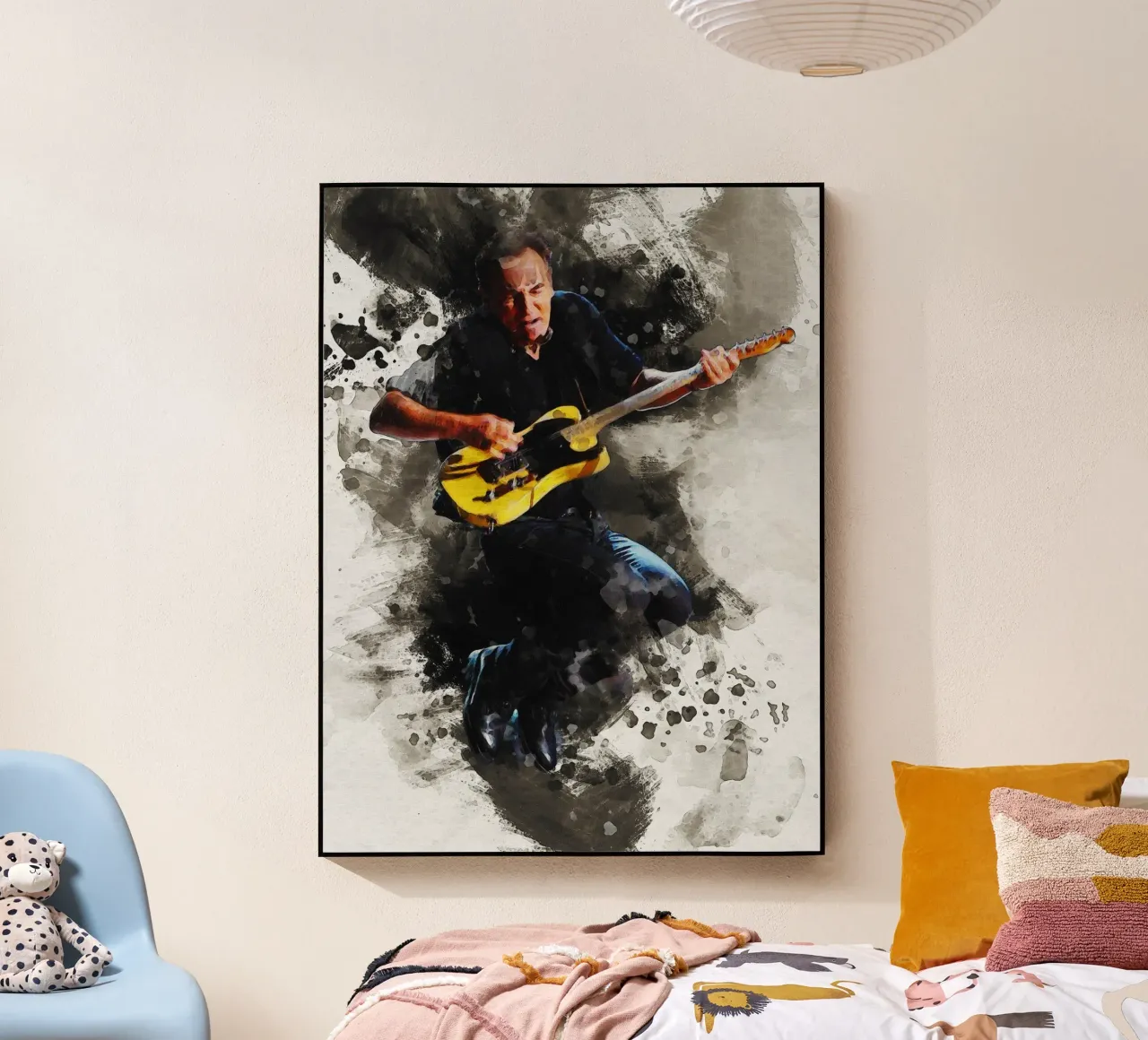 Sbaffo di Bruce Springsteen saltare in concerto plexiglass da Gunawan Rb