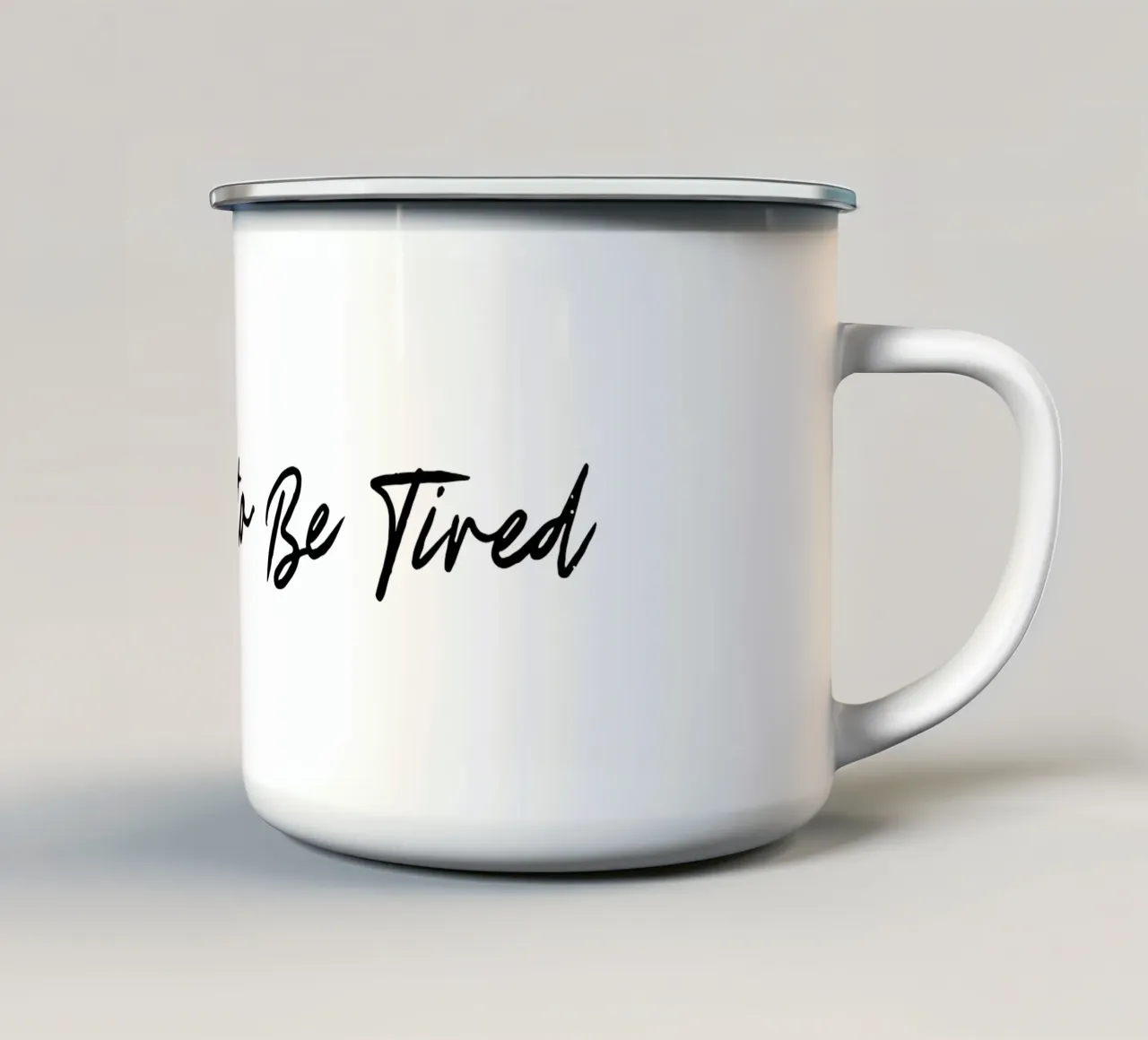 Too Cool To Be Tired tazza in smalto da treechild
