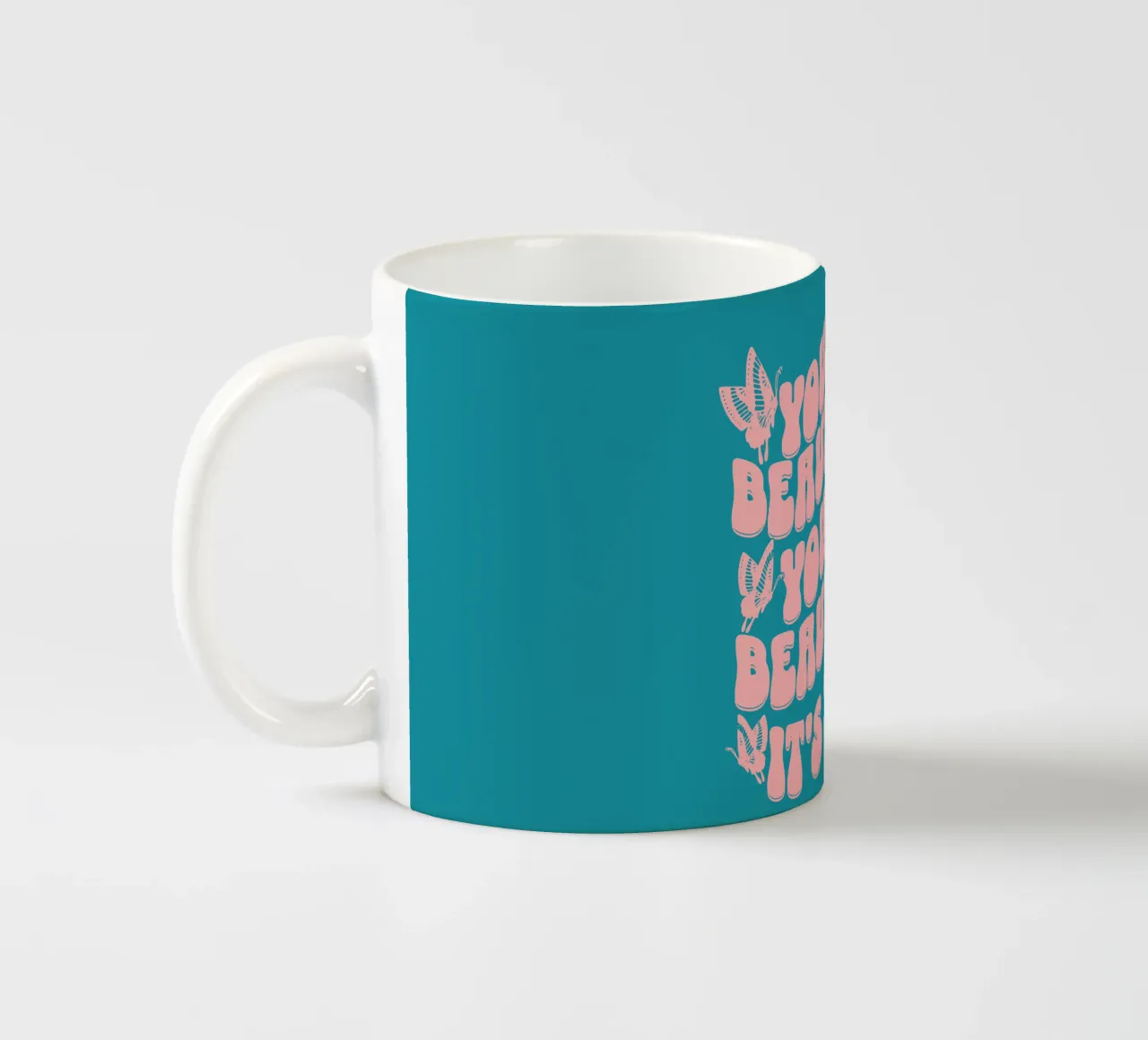 You're beautiful ceramic mug by Gunawan Rb