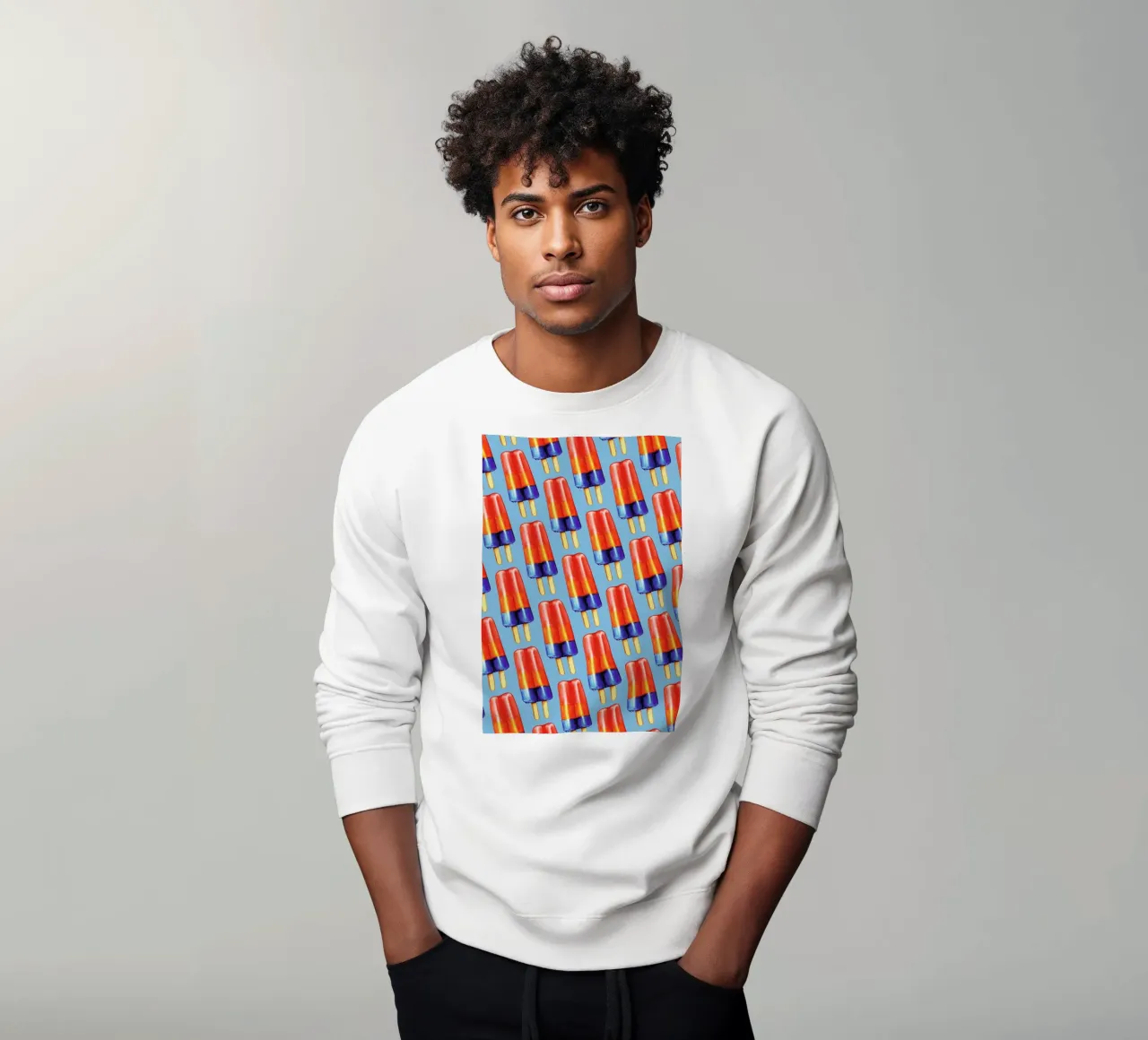 Rainbow Double Popsicle sweatshirt by Kelly Gilleran