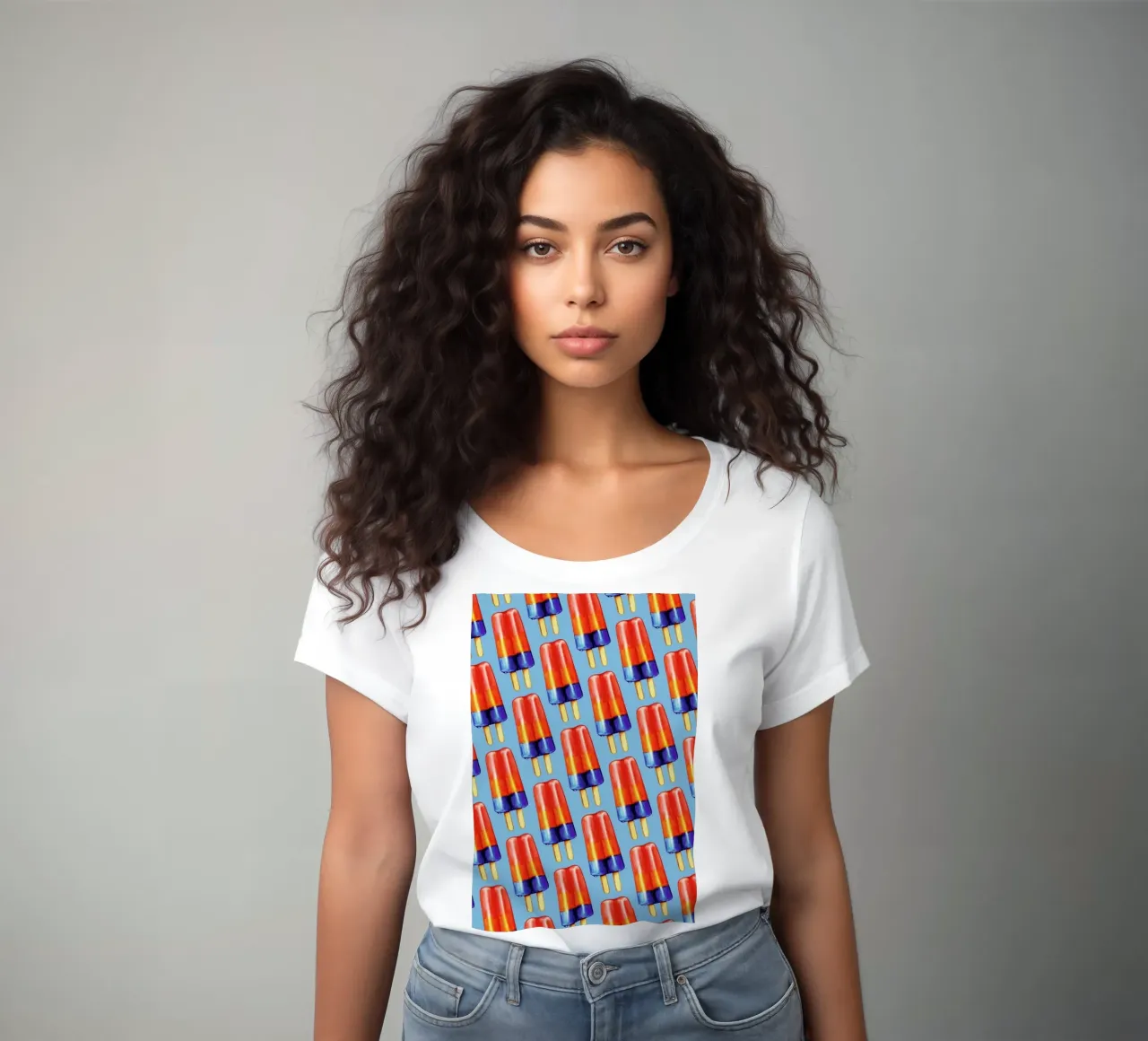Rainbow Double Popsicle t-shirt da donna da Kelly Gilleran