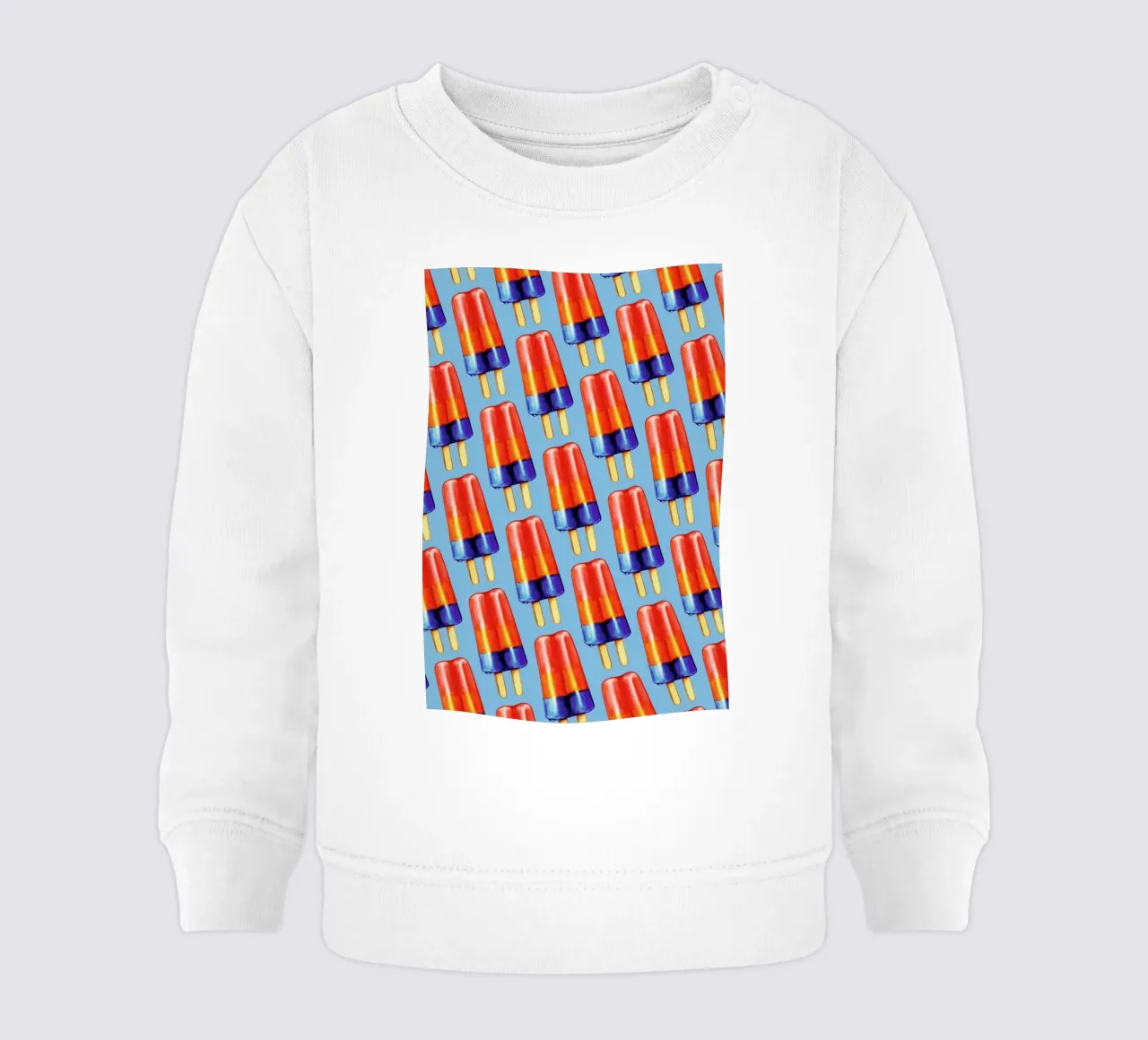 Rainbow Double Popsicle baby sweatshirt van Kelly Gilleran