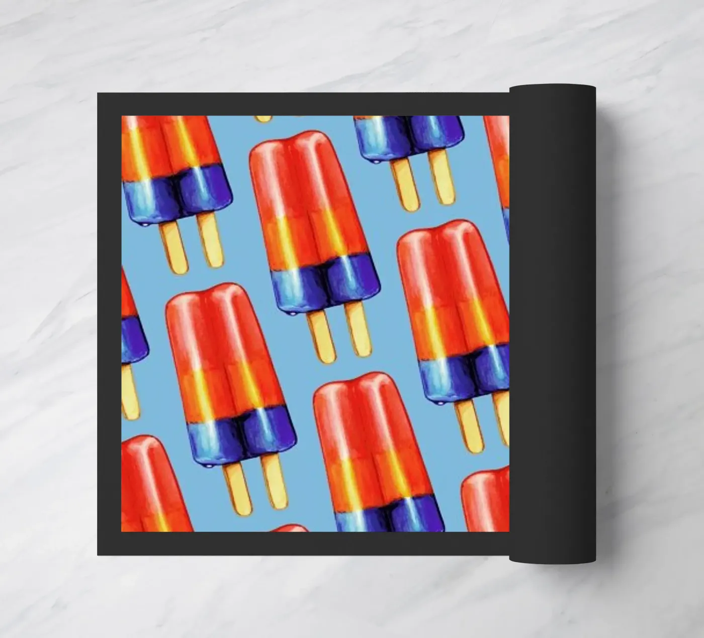 Rainbow Double Popsicle doormat by Kelly Gilleran