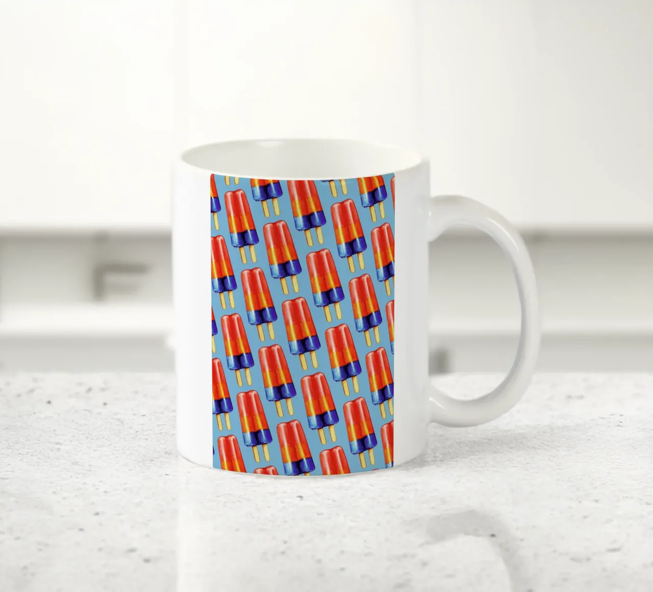 Rainbow Double Popsicle Keramik Tasse von Kelly Gilleran