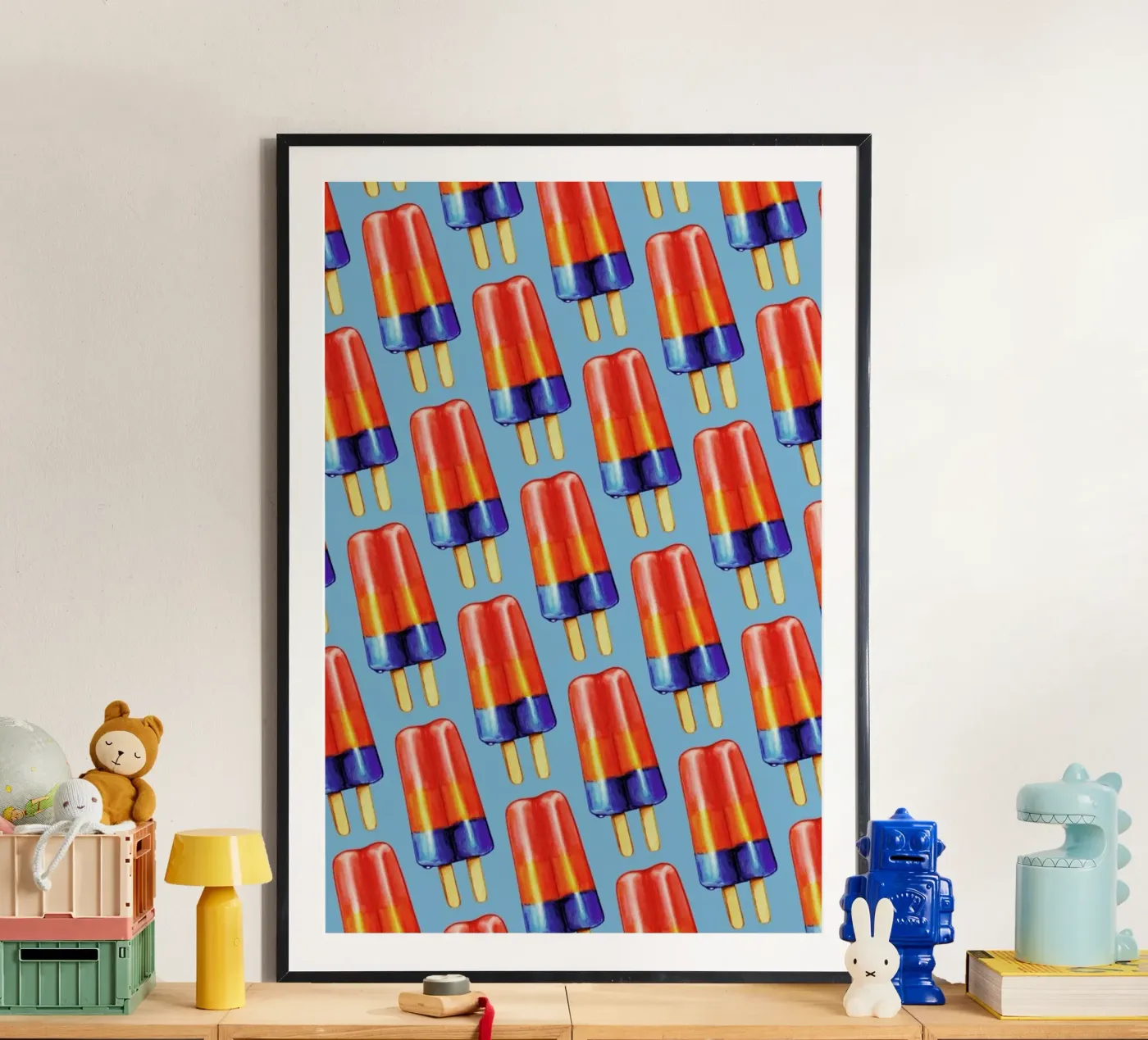 Rainbow Double Popsicle poster van Kelly Gilleran