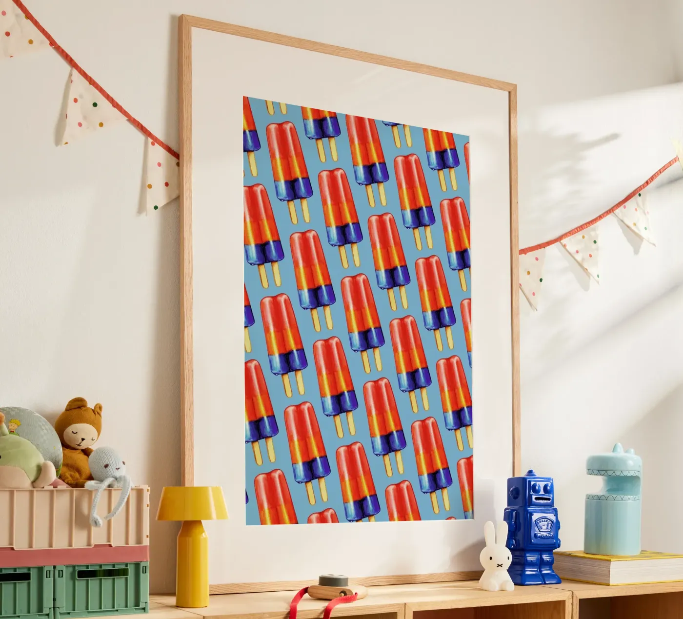 Rainbow Double Popsicle poster van Kelly Gilleran