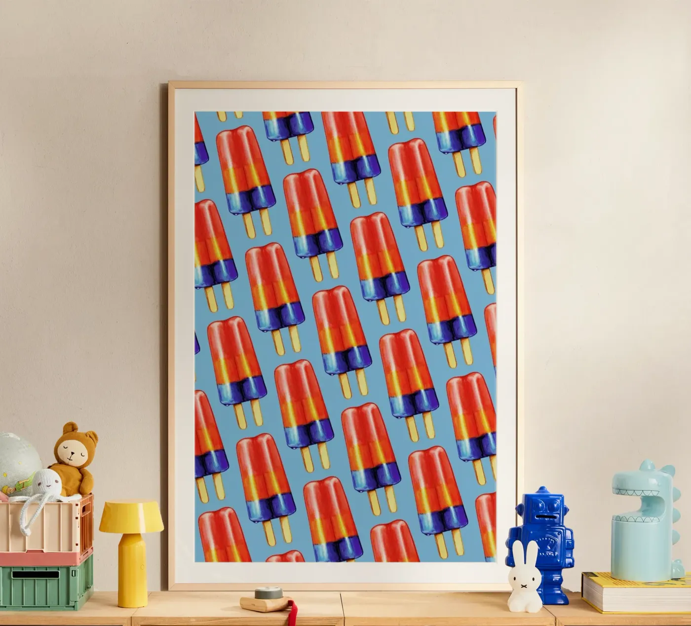 Rainbow Double Popsicle poster van Kelly Gilleran