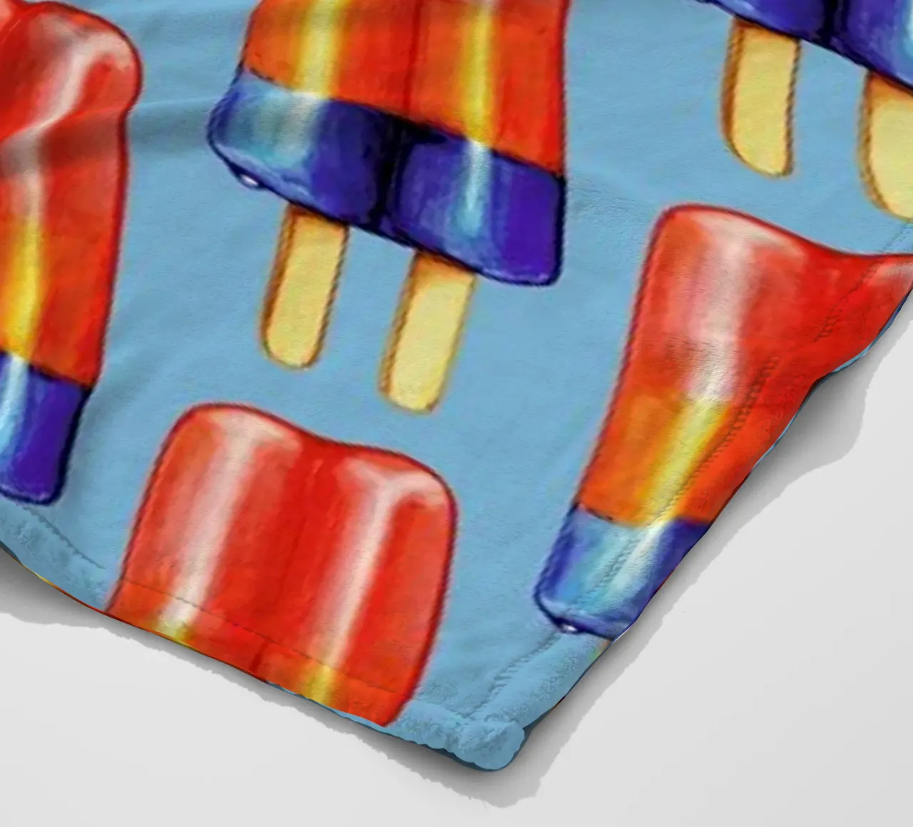 Rainbow Double Popsicle coperta in pile da Kelly Gilleran