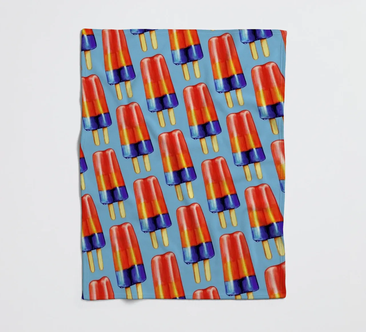 Rainbow Double Popsicle coperta in pile da Kelly Gilleran
