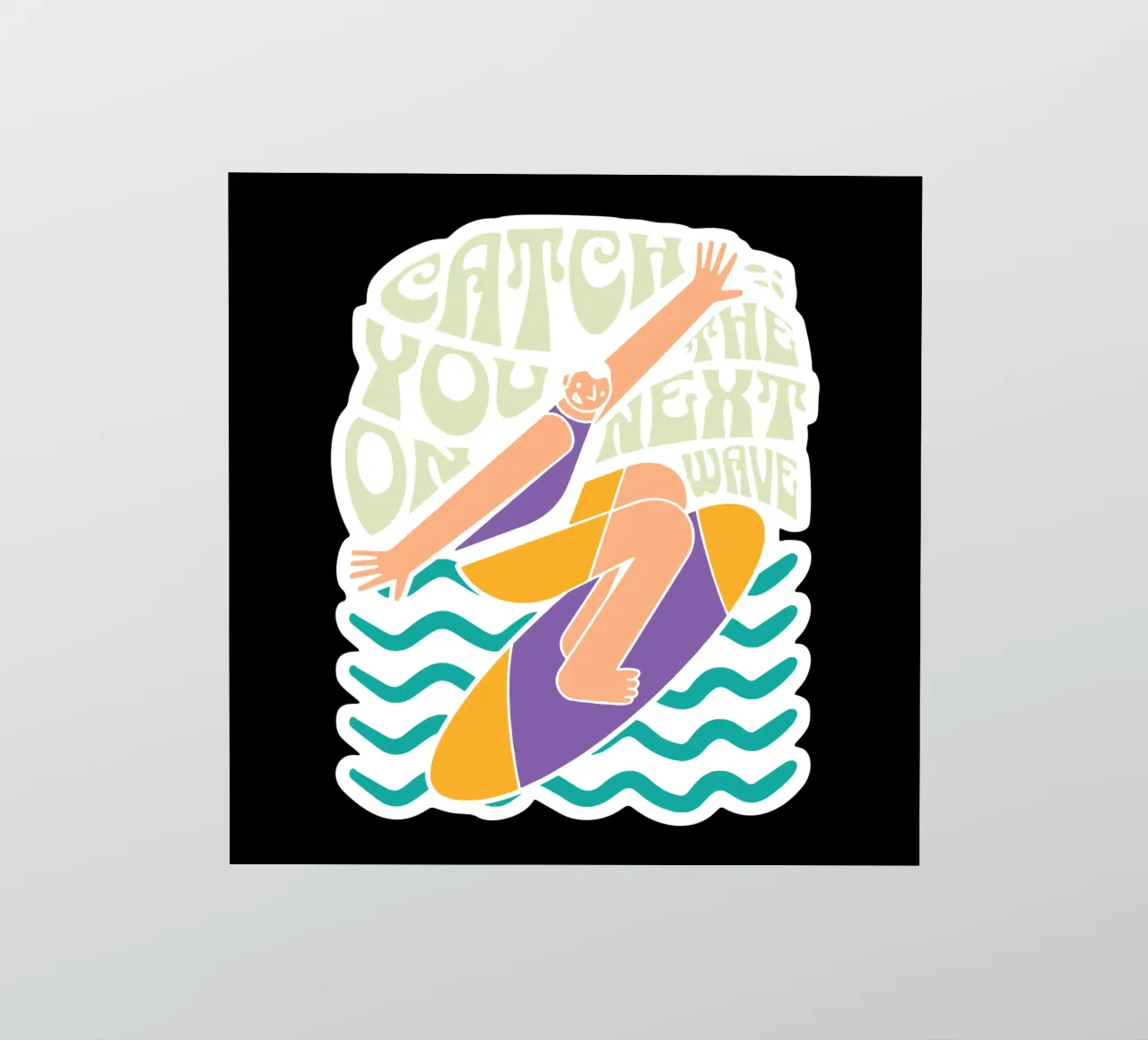 Wir sehen uns bei der nächsten Welle Sticker von Gunawan Rb