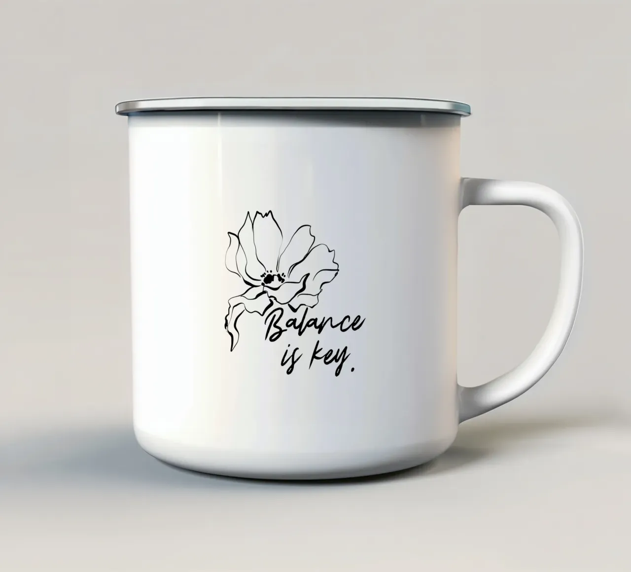 Balance Is Key tazza in smalto da treechild