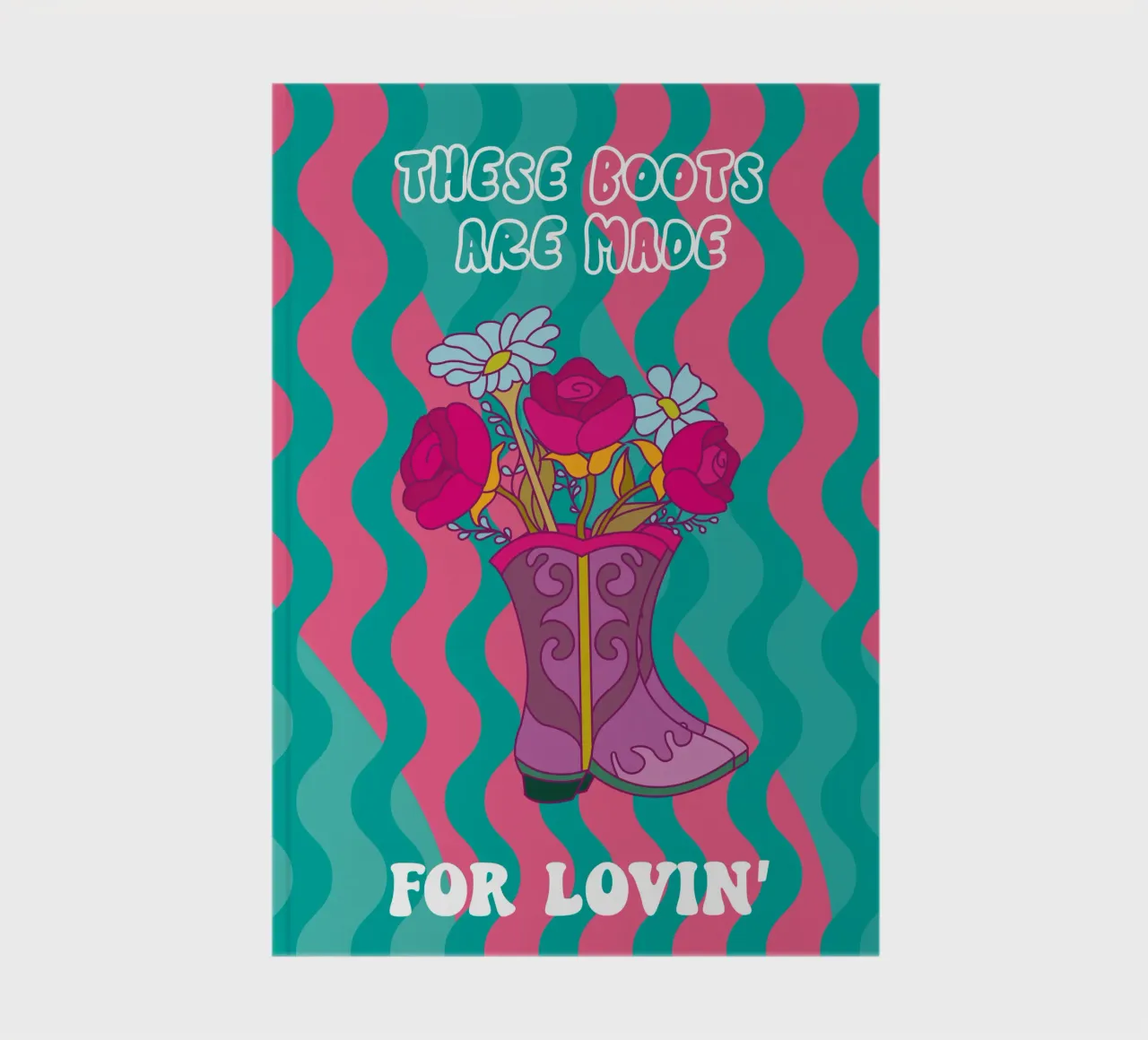 Valentines Lovin' Boots notebook by Ana Paniagua Design