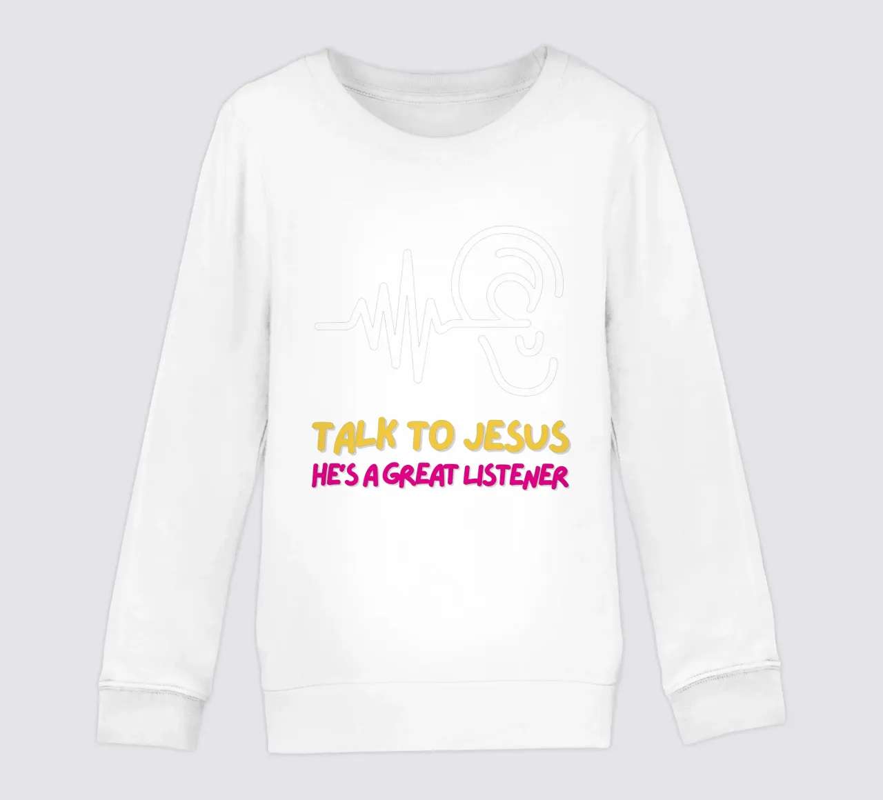Talk to Jesus Tee, Christian apparel Unisex Faith based Merc sudadera para niño de Lionandlamb