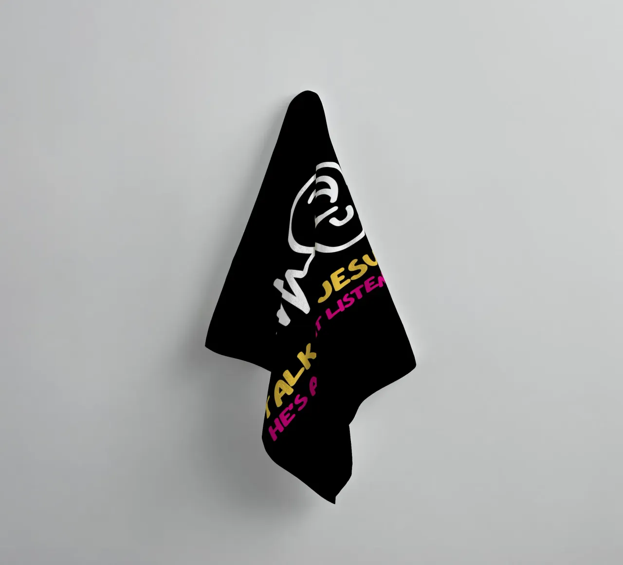 Talk to Jesus Tee, Christian apparel Unisex Faith based Merc towel by Lionandlamb