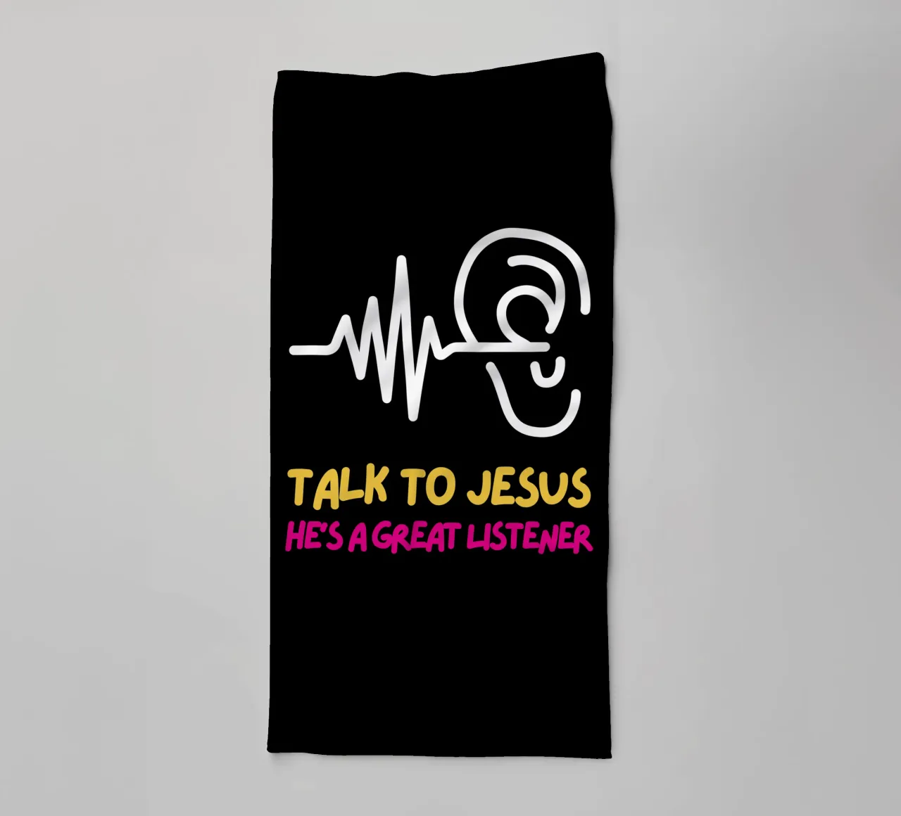 Talk to Jesus Tee, Christian apparel Unisex Faith based Merc towel by Lionandlamb