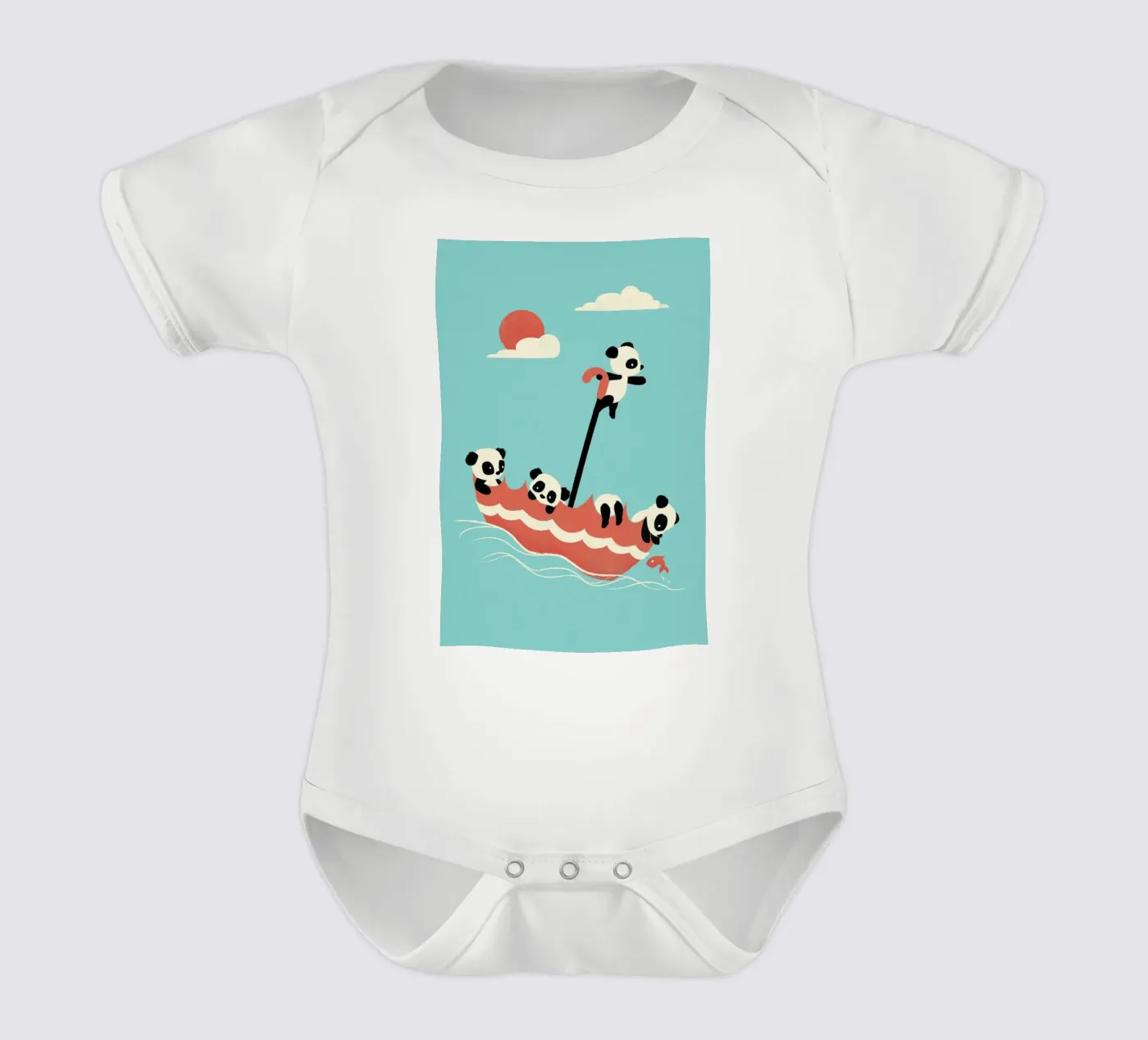 Float On Kurzarm Babybody von Jay Fleck