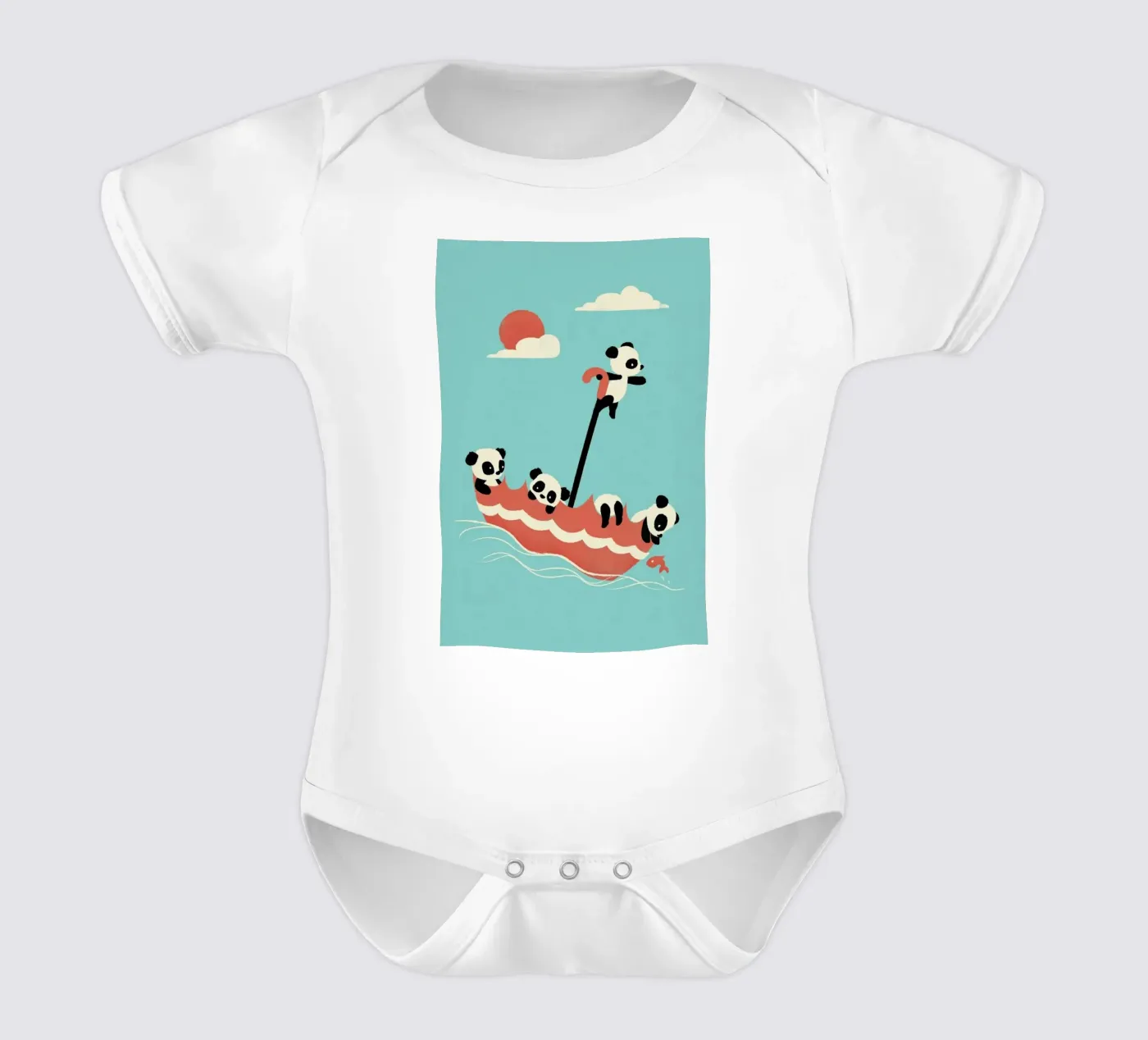 Float On Kurzarm Babybody von Jay Fleck