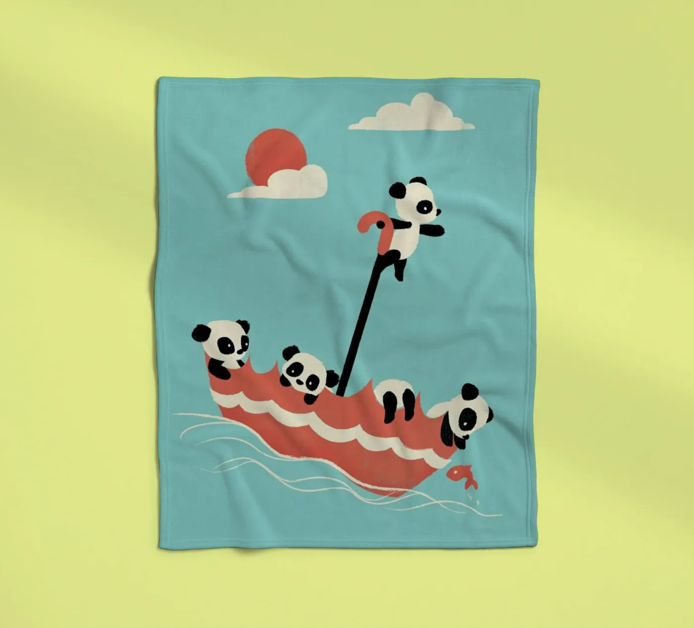 Float On fleecedeken van Jay Fleck
