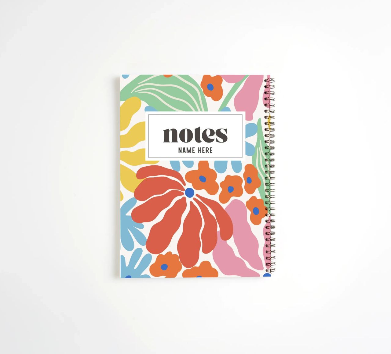 Journal des fleurs, Scandi, Carnet de notes personnalisé carnet à spirale de Peaches Art Prints