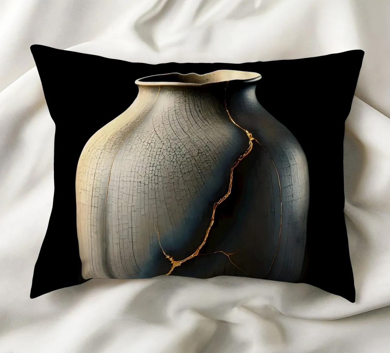 Vaso Kintsugi - La bellezza nell'imperfezione cuscino da scHio