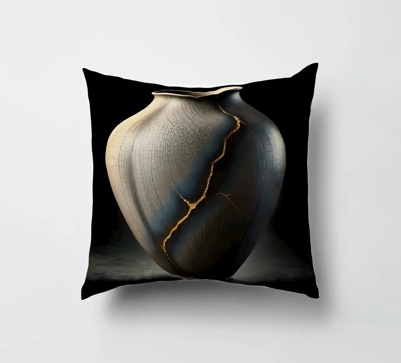 Vaso Kintsugi - La bellezza nell'imperfezione cuscino da scHio
