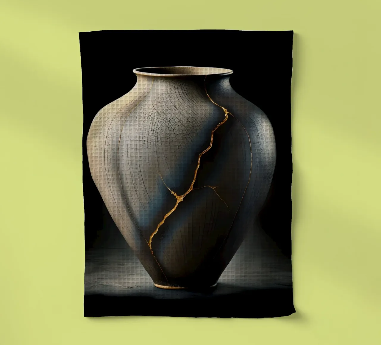Vaso Kintsugi - La bellezza nell'imperfezione canovaccio da cucina da scHio