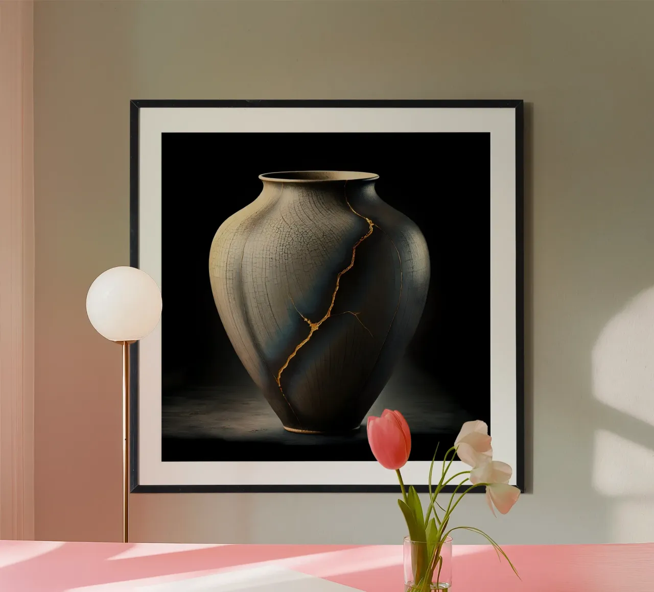 Vaso Kintsugi - La bellezza nell'imperfezione carta hahnemühle da scHio