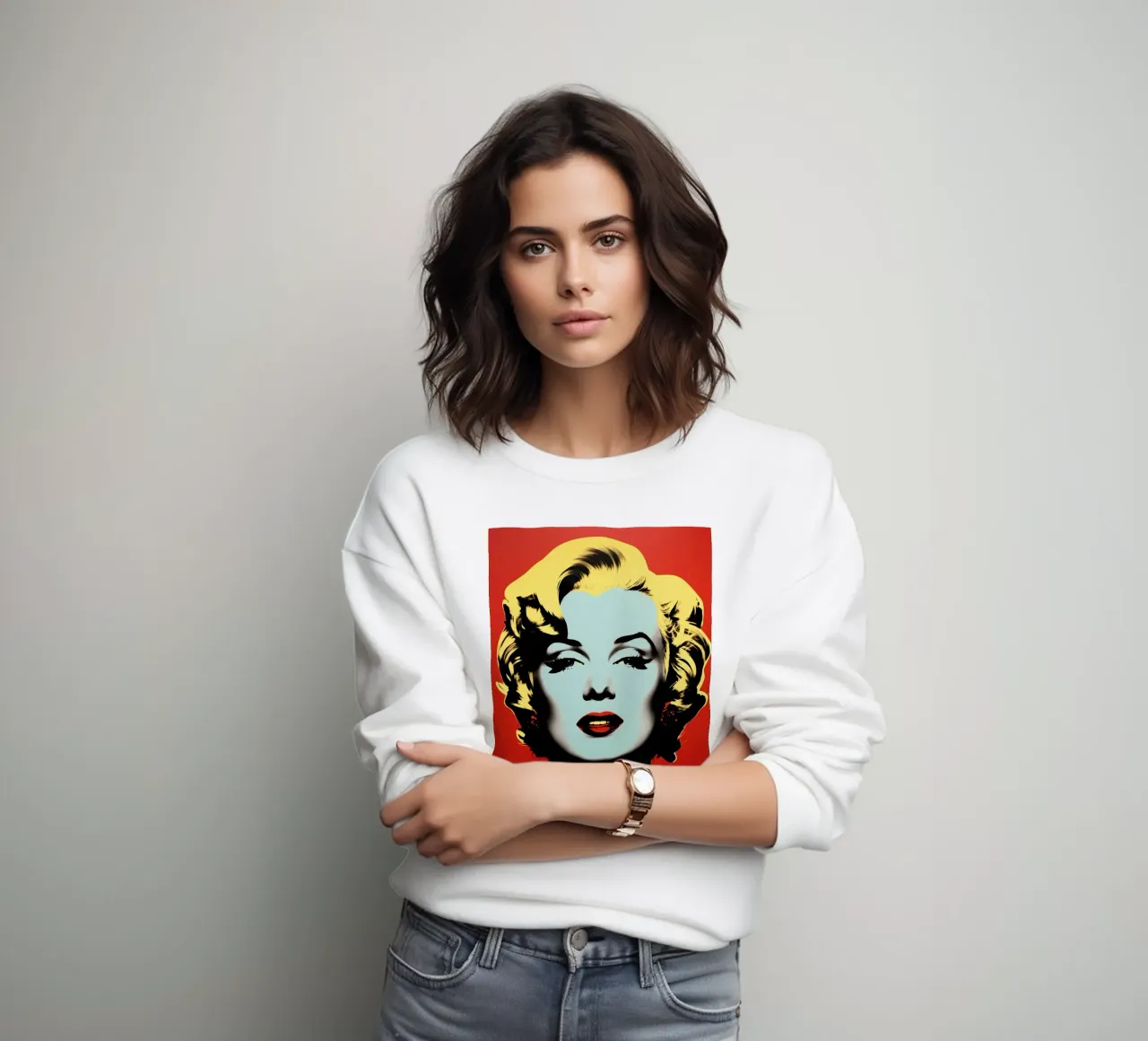 There can't be enough of it | Marilyn Monroe Pop Art sweatshirt by Autofocus