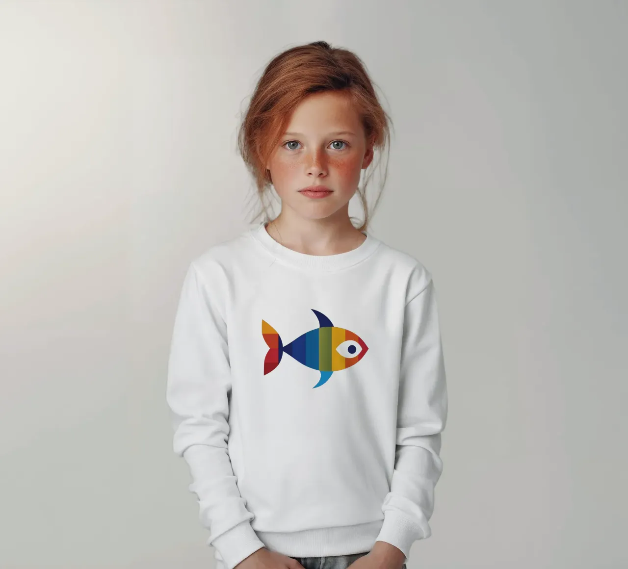 Pesce arcobaleno per bambini felpa bambino da Autofocus