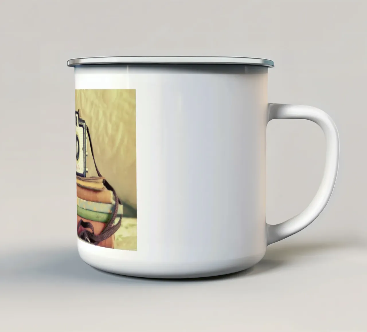 Smile taza de esmalte de Robin Delean