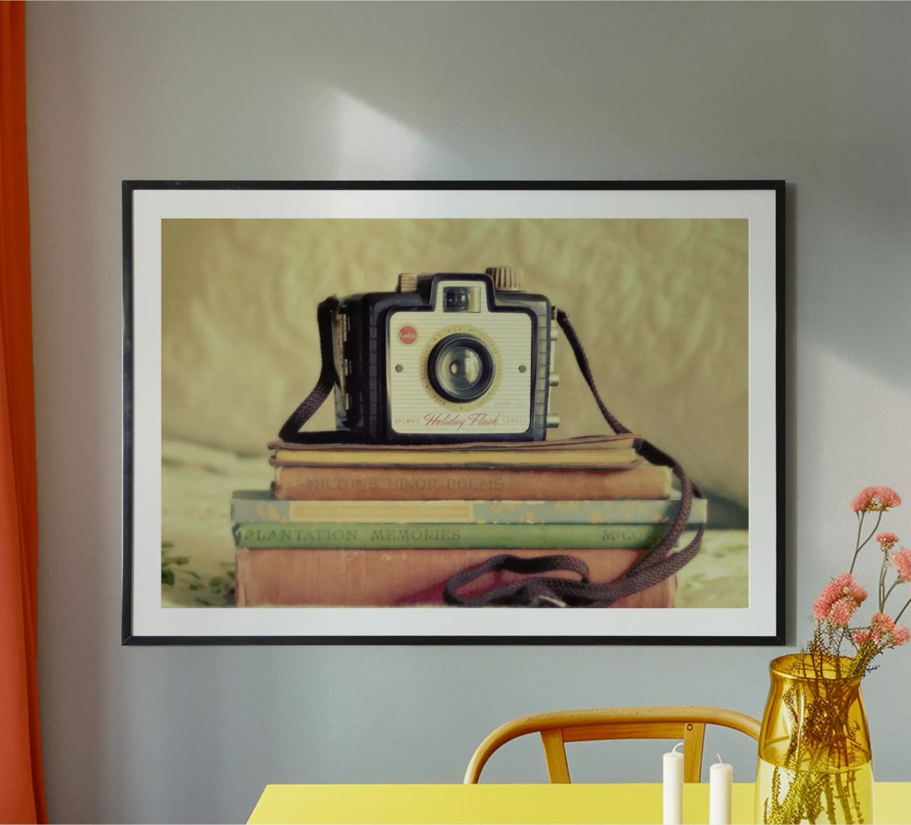 Smile poster with plastic frame by Robin Delean