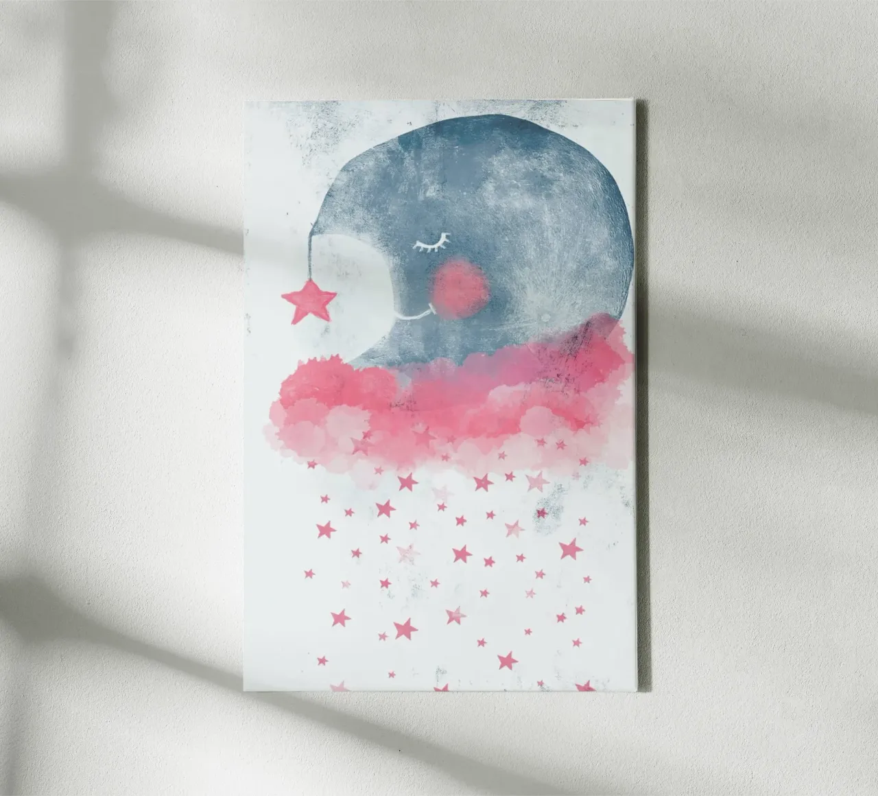 Sleeping Moon tela con Cornice a cassetta da treechild
