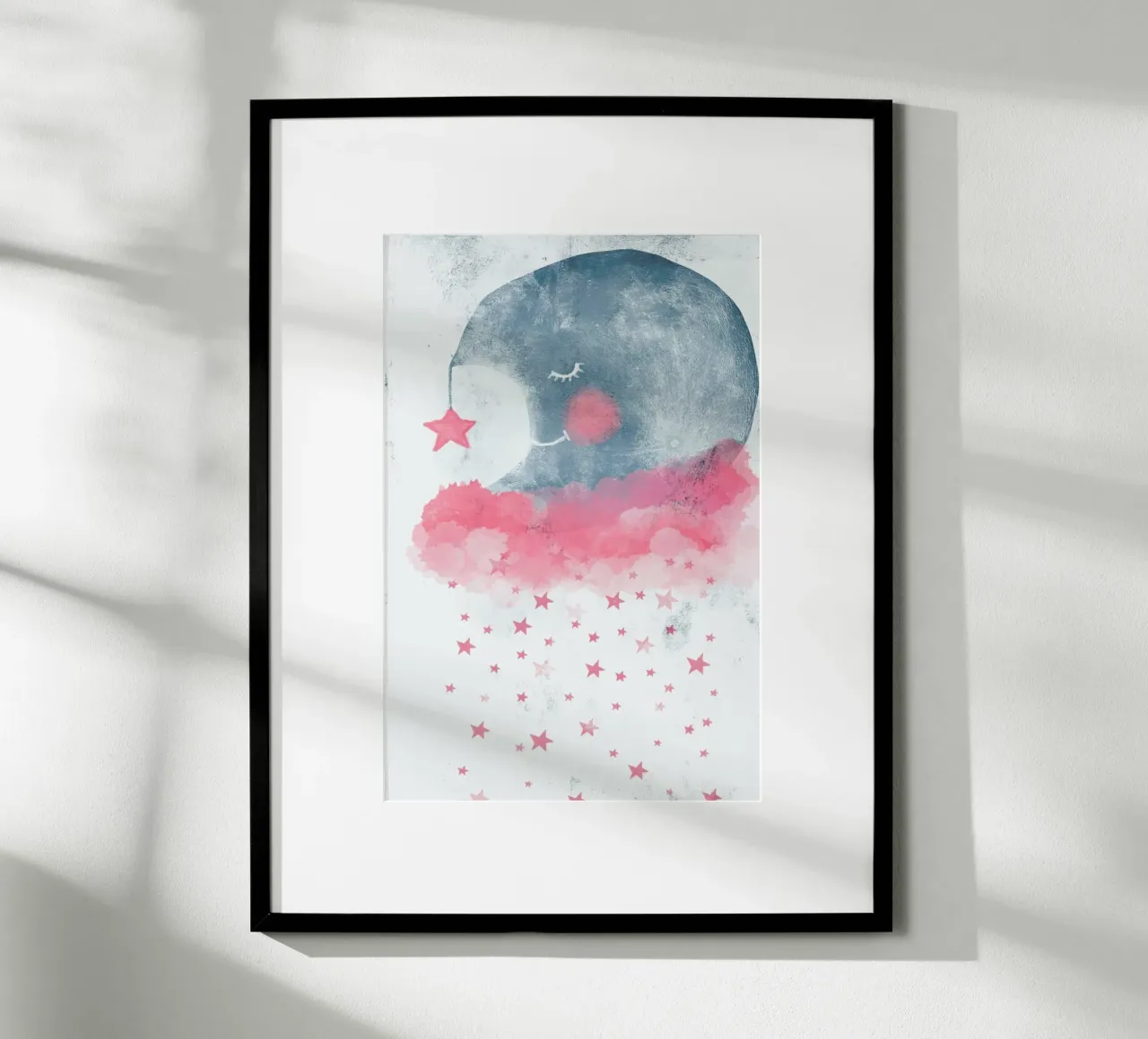 Sleeping Moon carta hahnemühle da treechild