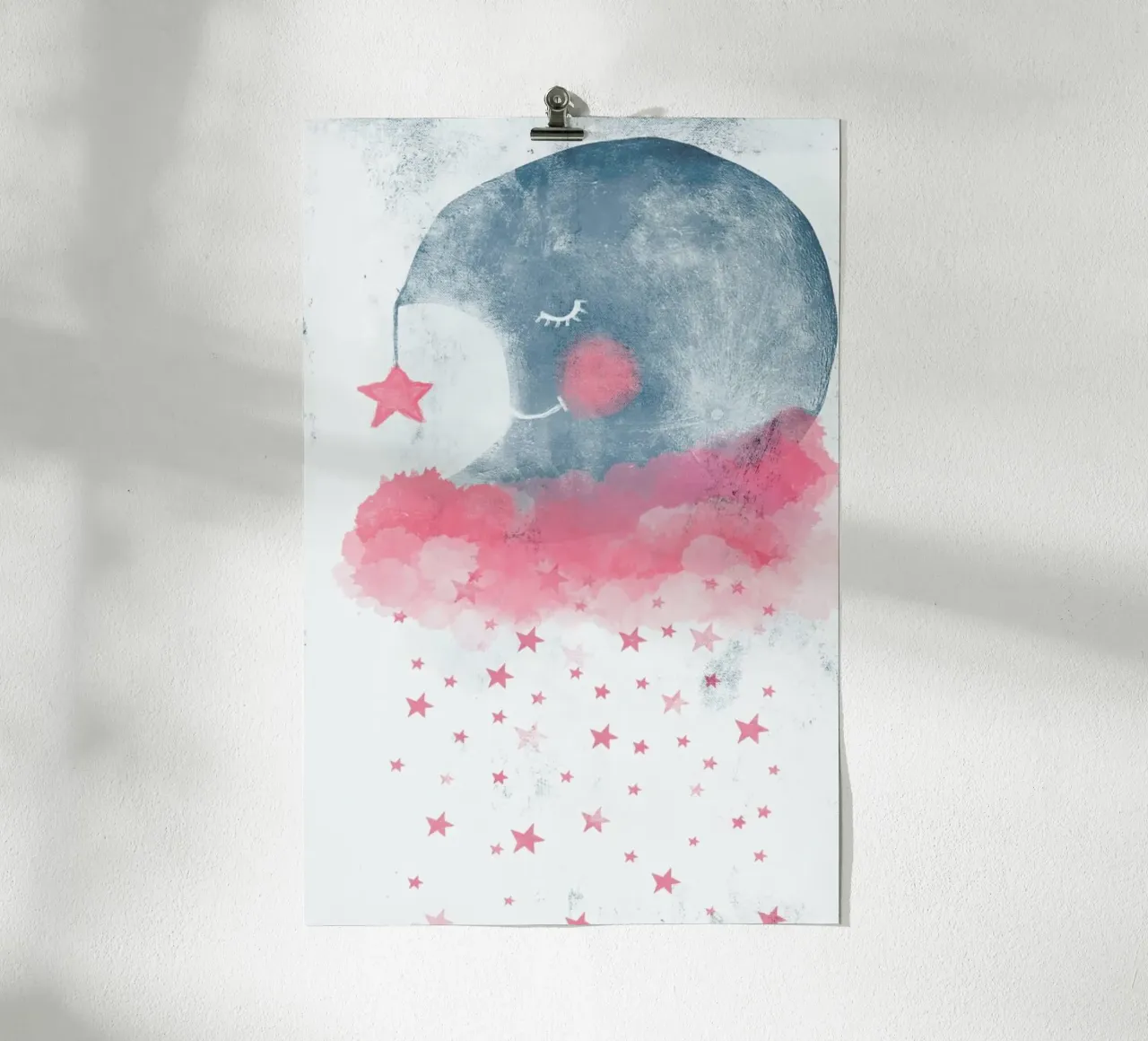 Sleeping Moon carta hahnemühle da treechild