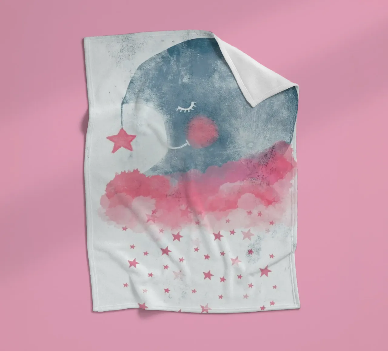 Sleeping Moon coperta in pile da treechild
