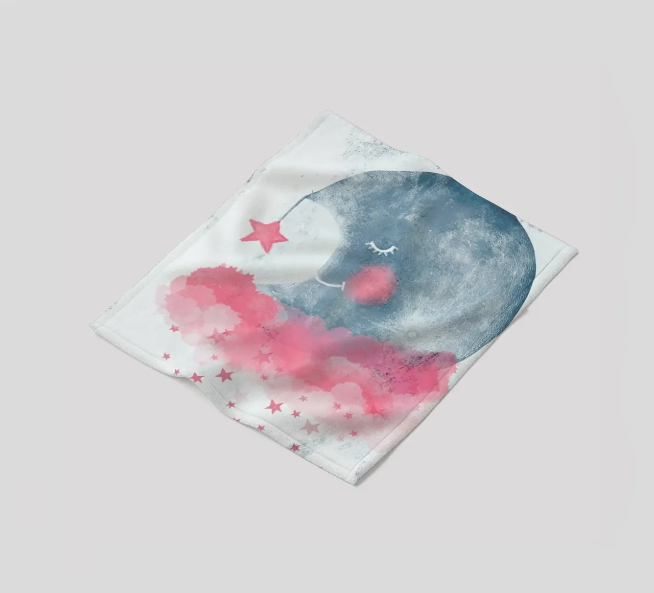 Sleeping Moon coperta in pile da treechild