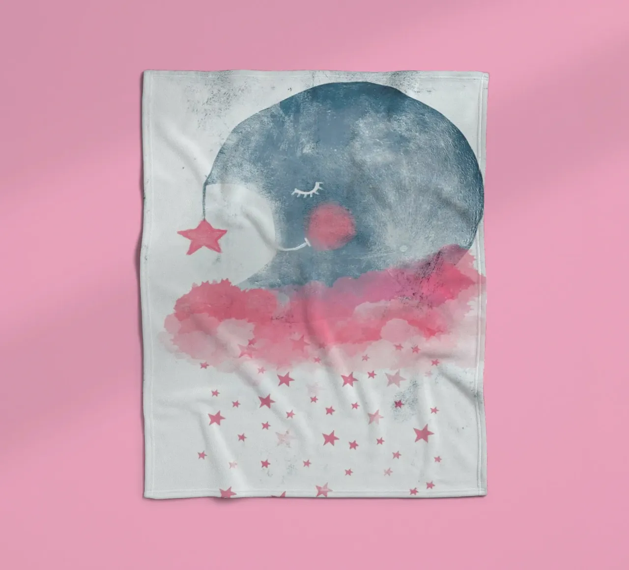 Sleeping Moon coperta in pile da treechild