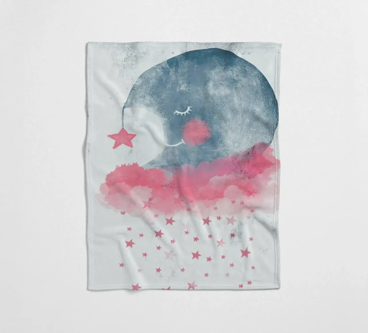 Sleeping Moon coperta in pile da treechild