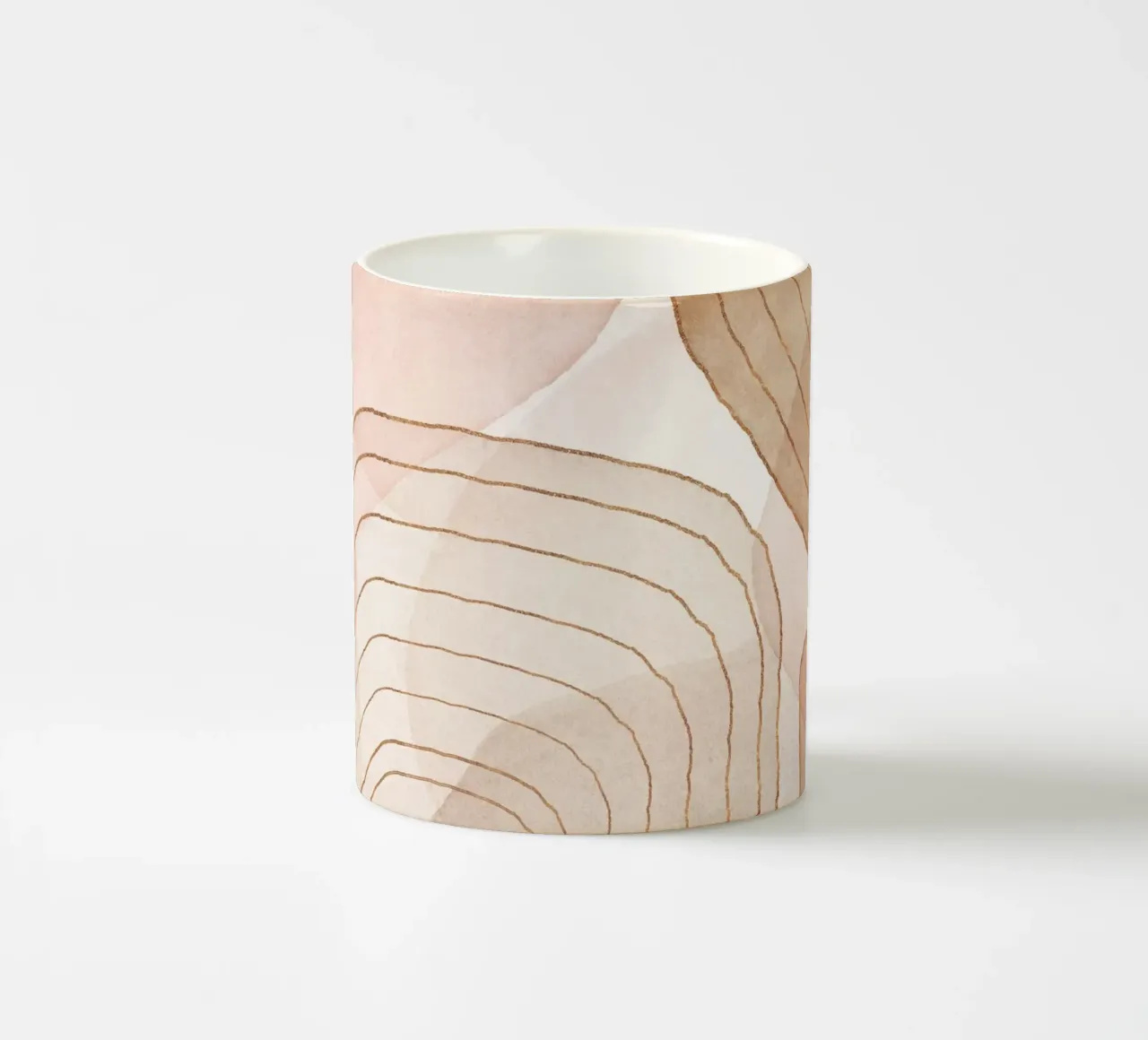 Stile Boho Mid Century Peach Blush tazza in ceramica da Andrea Haase Modern Home
