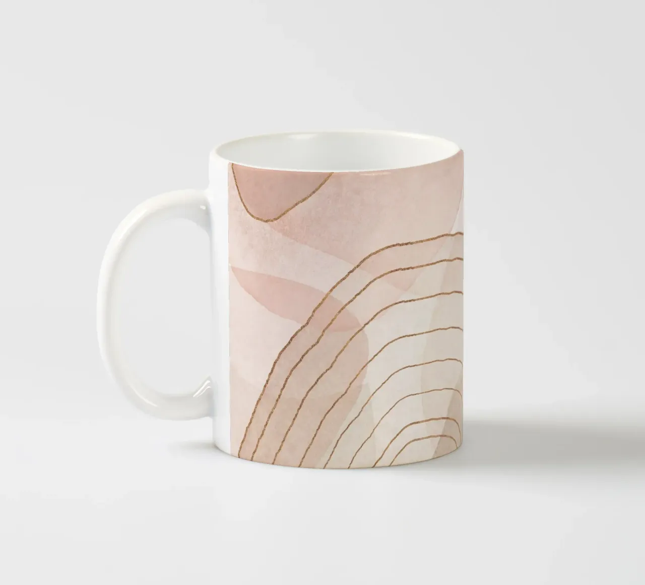 Stile Boho Mid Century Peach Blush tazza in ceramica da Andrea Haase Modern Home