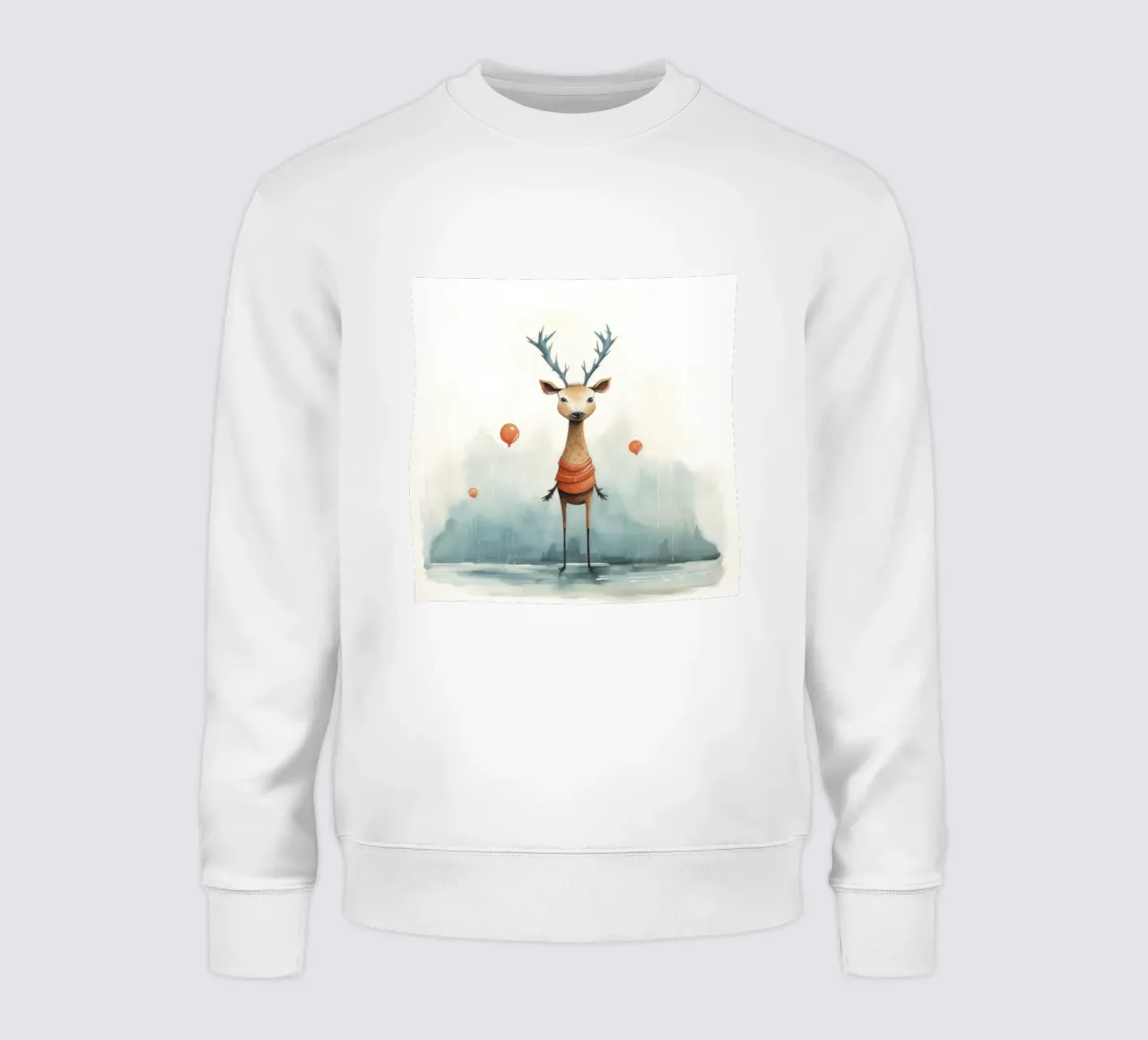 Cervo minimo 2 felpa da Minimal Animal Art