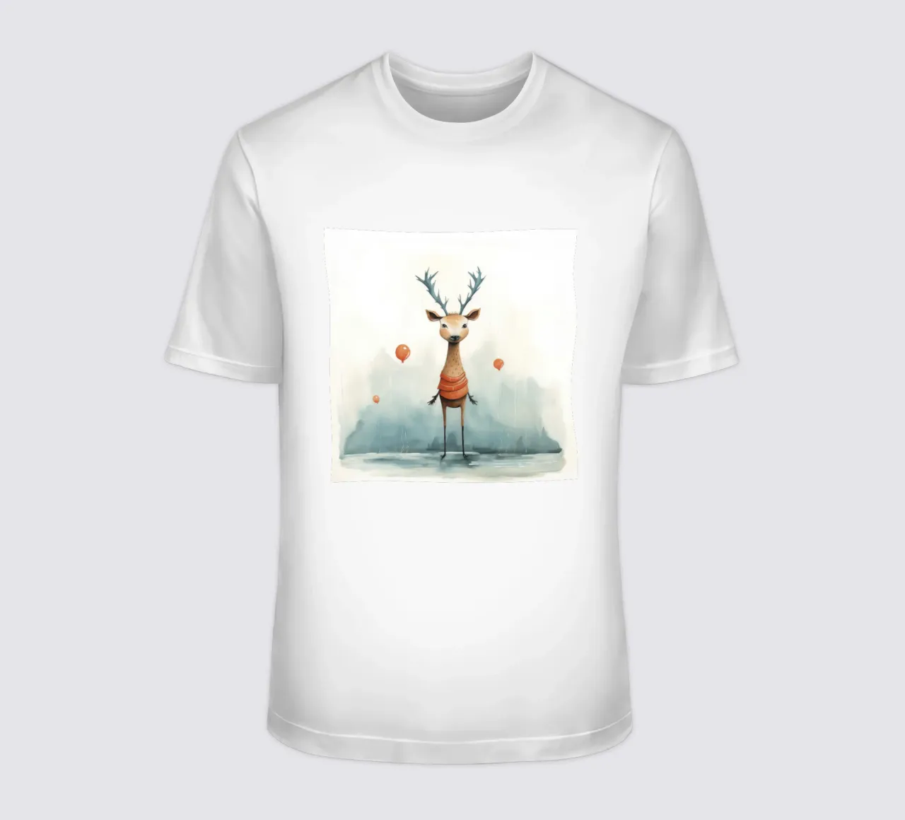 Cervo minimo 2 t-shirt da Minimal Animal Art